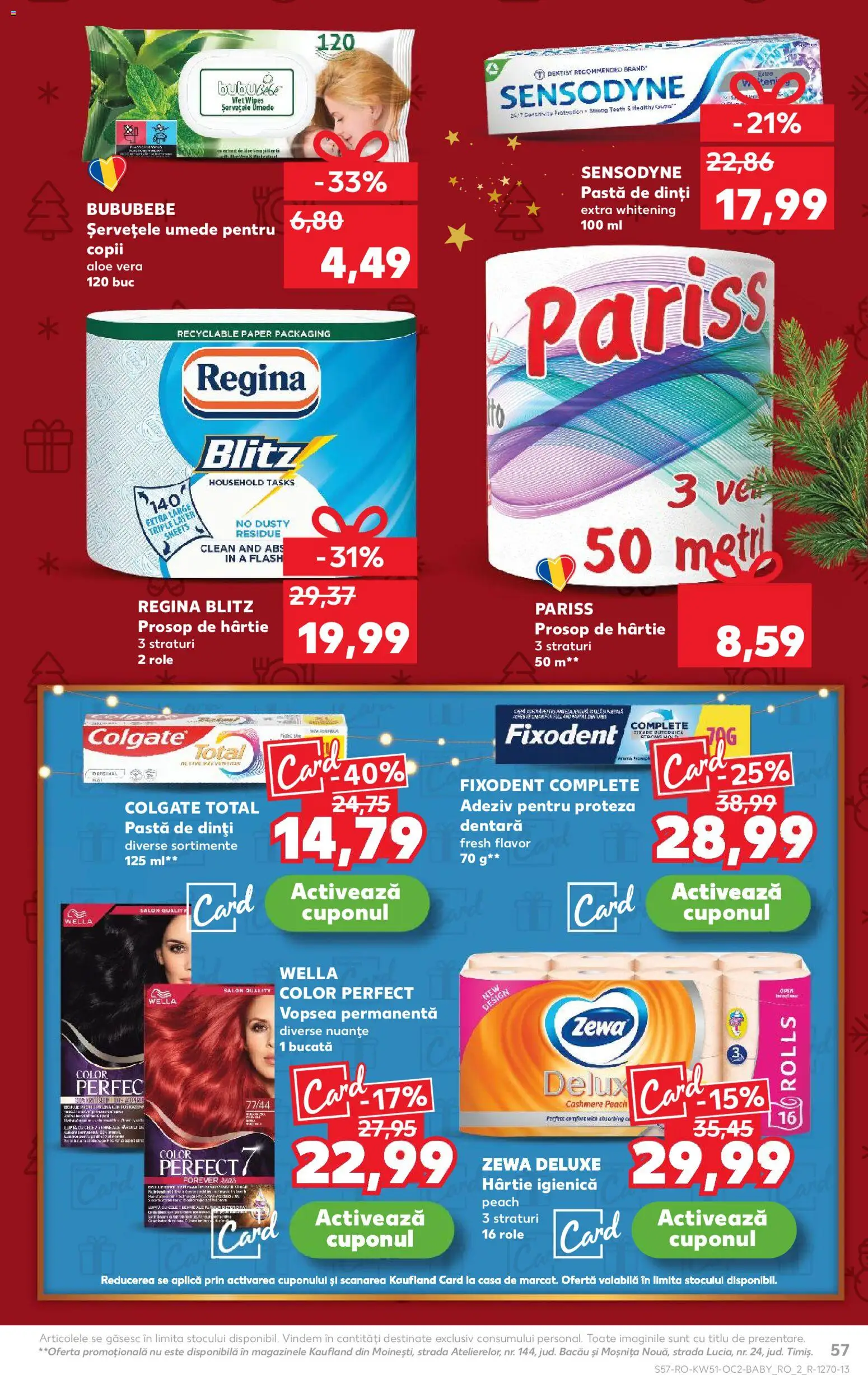 Kaufland RO akciós ujság - amely érvényes a következő dátumtól: 17.12.2025 | Oldal: 57 | Termékek: Aloe vera