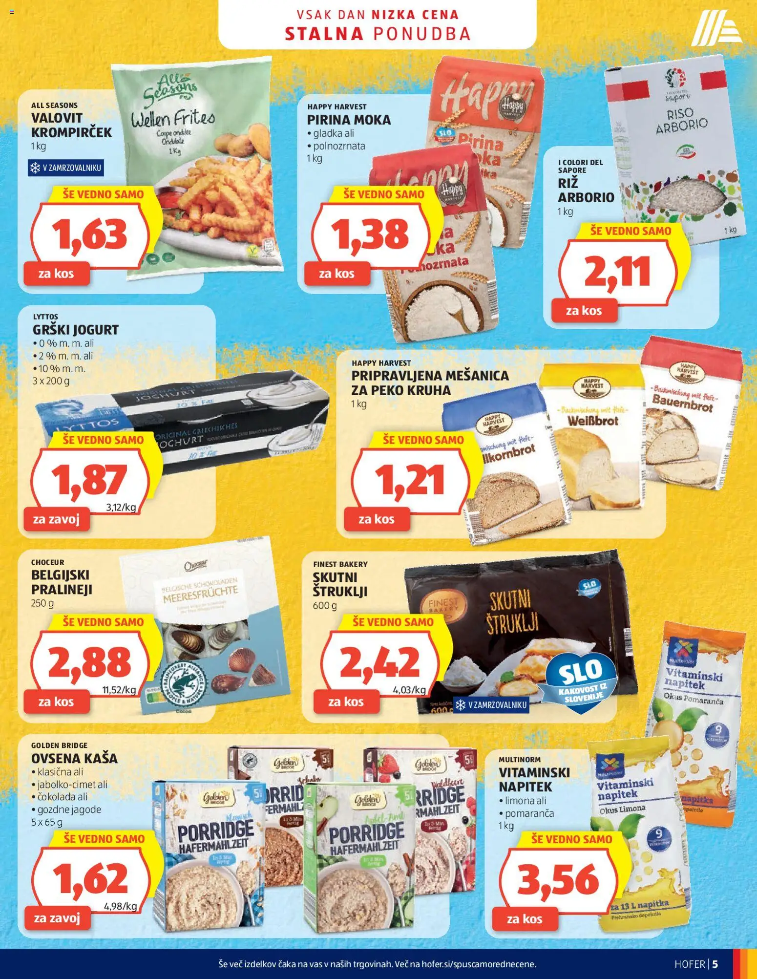 Novi Hofer katalog ponudbe – veljaven od 04.03.2026 | Stran: 5 | Izdelki: Grški jogurt, Kos, Jagode, Limona