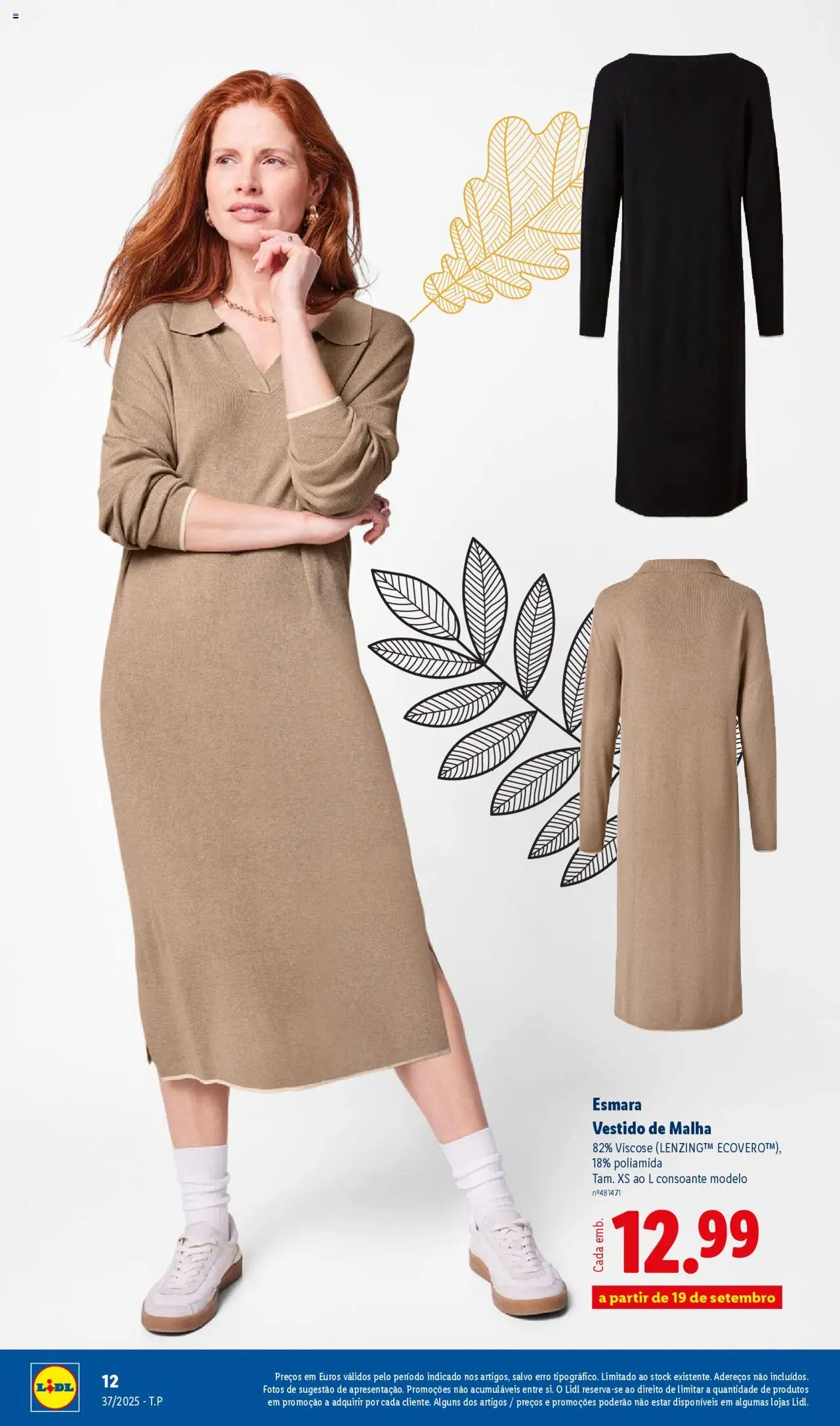 Lidl - Coleção Outono │ válido de 08.09.2025 | Página: 12 | Produtos: Vestido