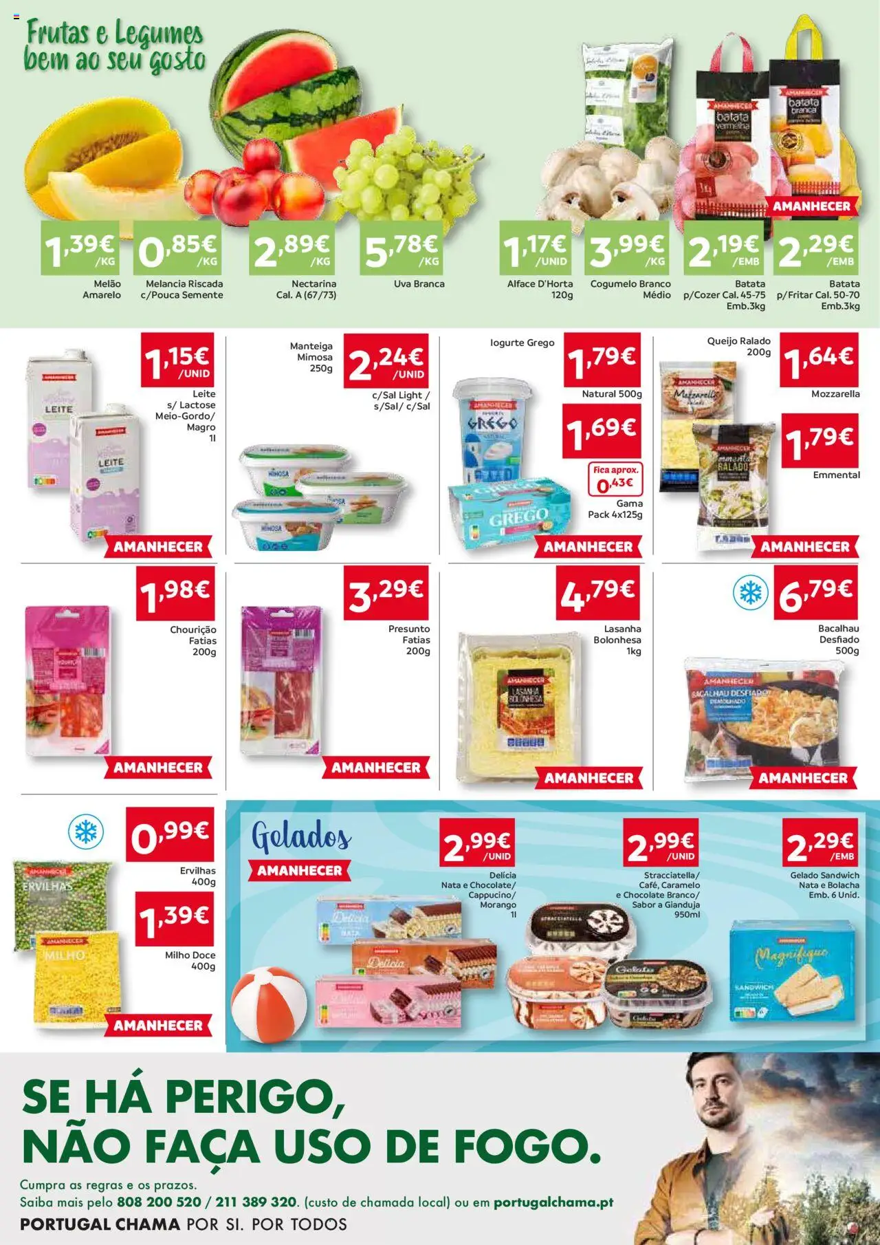 Amanhecer Folheto Madeira │ válido de 07.08.2025 | Página: 2 | Produtos: Batata, Gelado, Chocolate, Melão