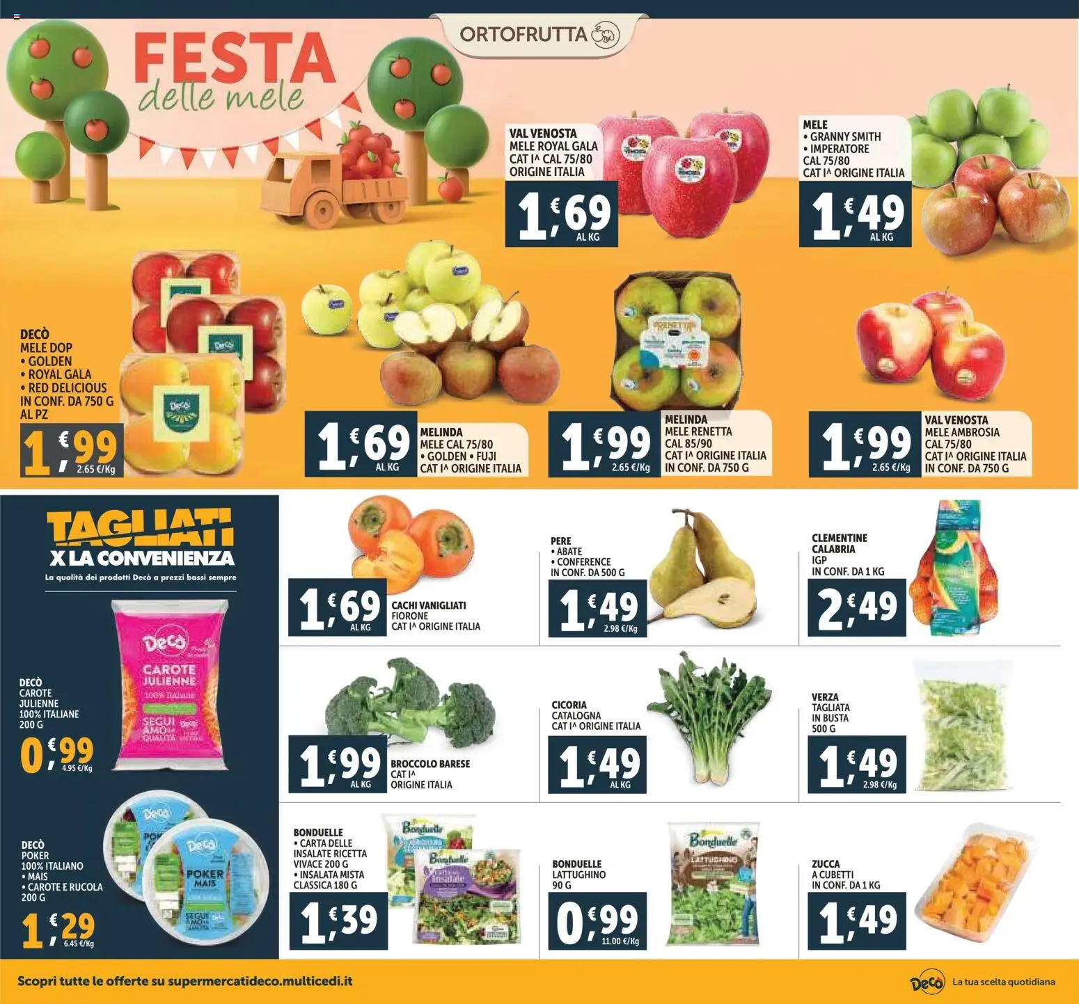 Volantino Decò del 07.11.2025 | Pagina: 8 | Prodotti: Mele, Carote, Zucca, Mais