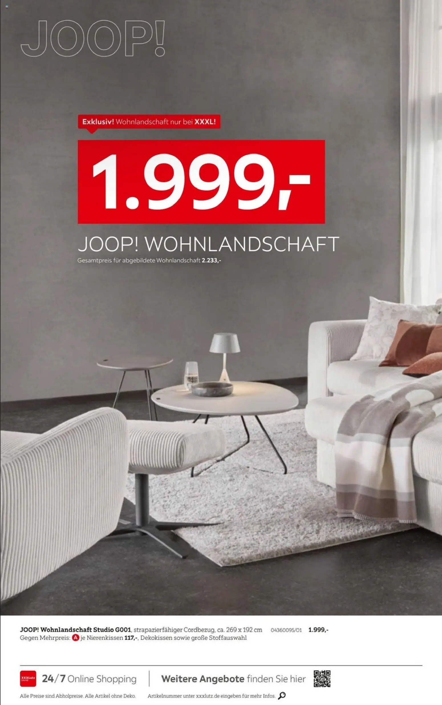 XXXL Lutz Joop! Aktionswochen – gültig ab 08.03.2026 | Seite: 2 | Produkte: Wohnlandschaft