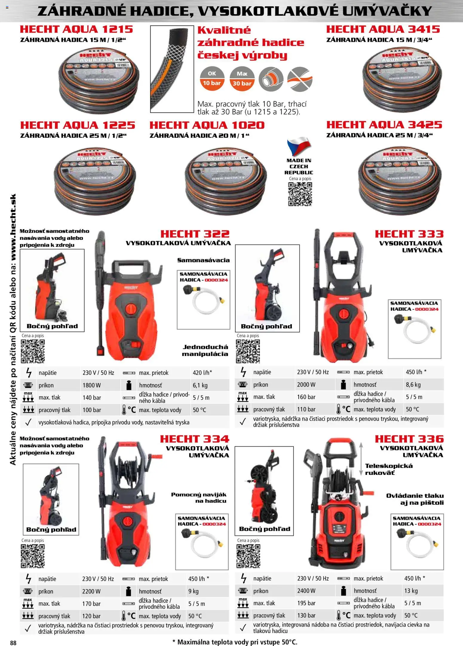 Nové Hecht akcie – leták je platný od 30.10.2025 | Strana: 88 | Produkty: Umývačka, Čistiaci prostriedok