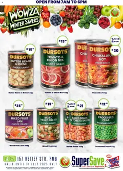 Super Save Specials │ valid from 25.07.2025 | Page: 13 | Products: Jam, Butter, Tomato sauce, Vegetables