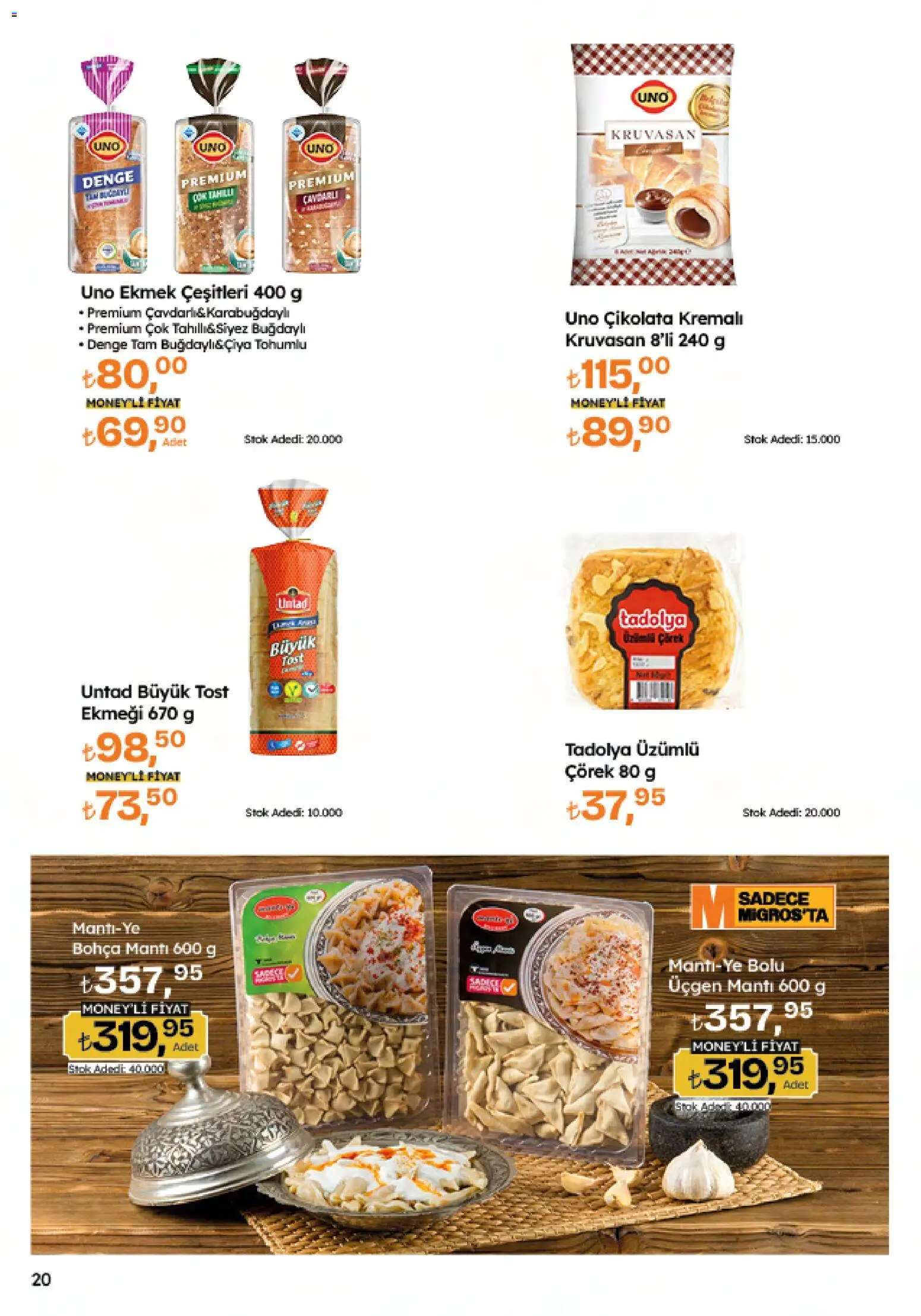 Migros Katalog - 5M Migroskop Dijital - 29.01.2026 tarihinden itibaren geçerlidir | Sayfa: 20 | Ürünler: Ekmek, Çikolata