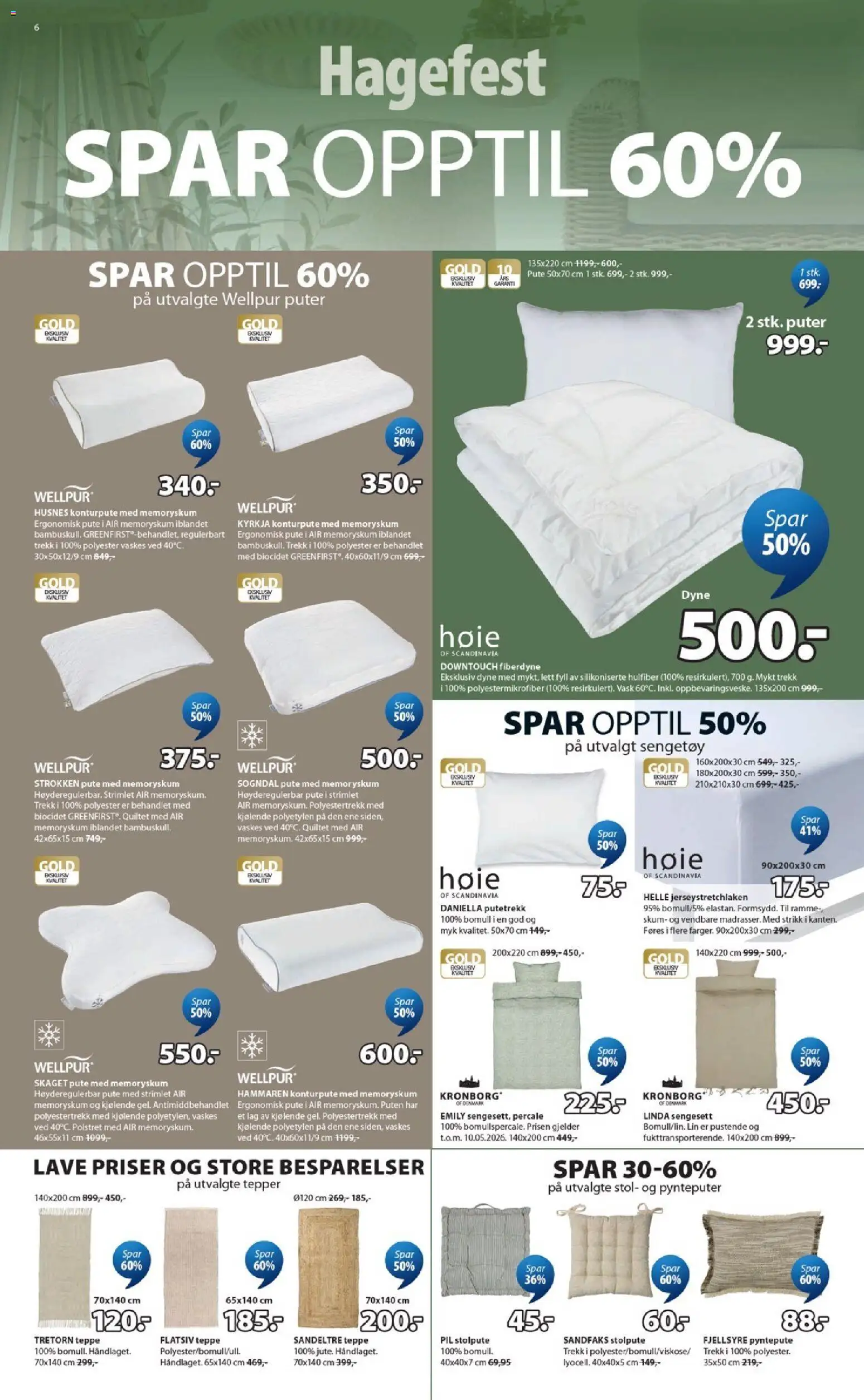 {H1} | Side: 6 | Produkter: Nuisette, Dyne, Vask, Stol