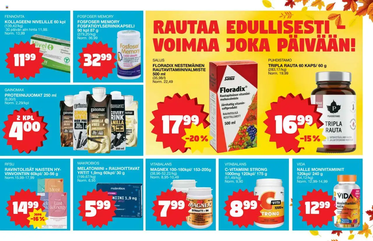 Tokmanni - Terveystuoteliite – voimassa 06.10.2025 alkaen | Sivu: 3