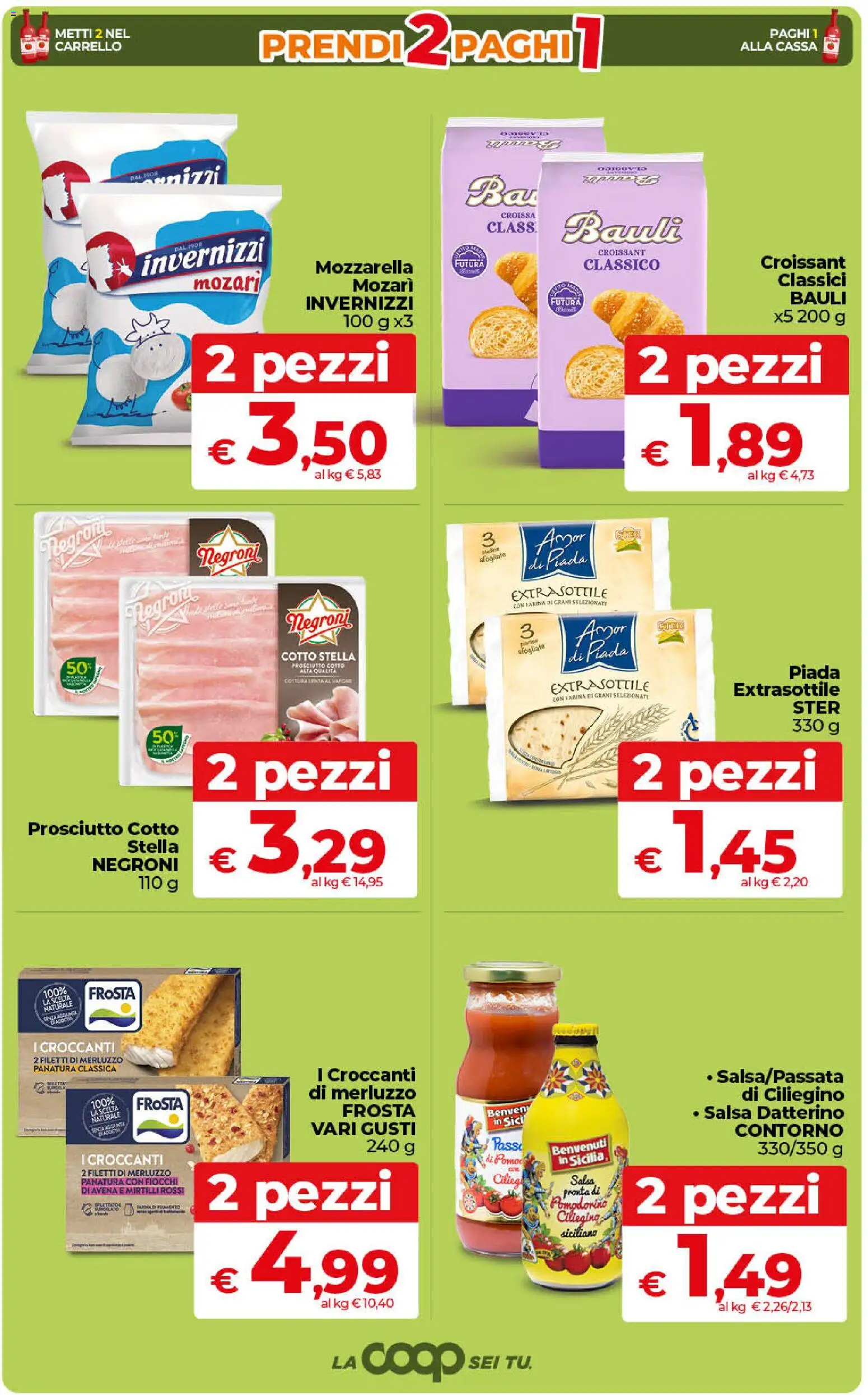 Volantino Ipercoop del 24.02.2026 | Pagina: 3 | Prodotti: Merluzzo, Salsa, Farina, Croissant