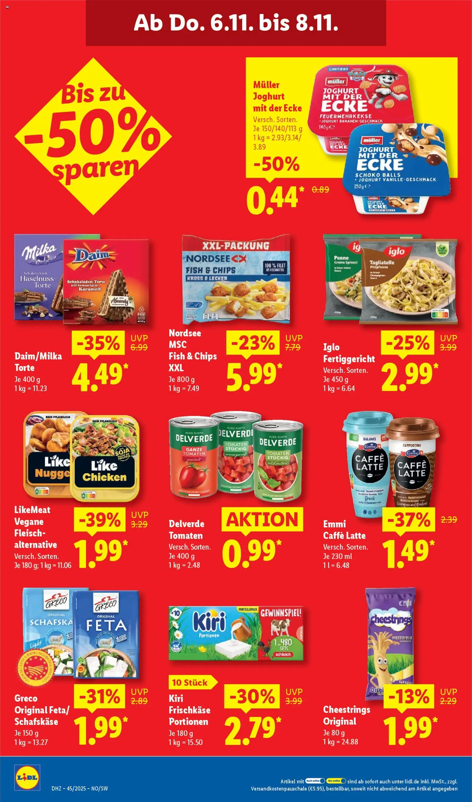 Lidl Prospekt Nagold – gültig ab 03.11.2025 | Seite: 60 | Produkte: Milka, Fleisch, Frischkase, Schafskase