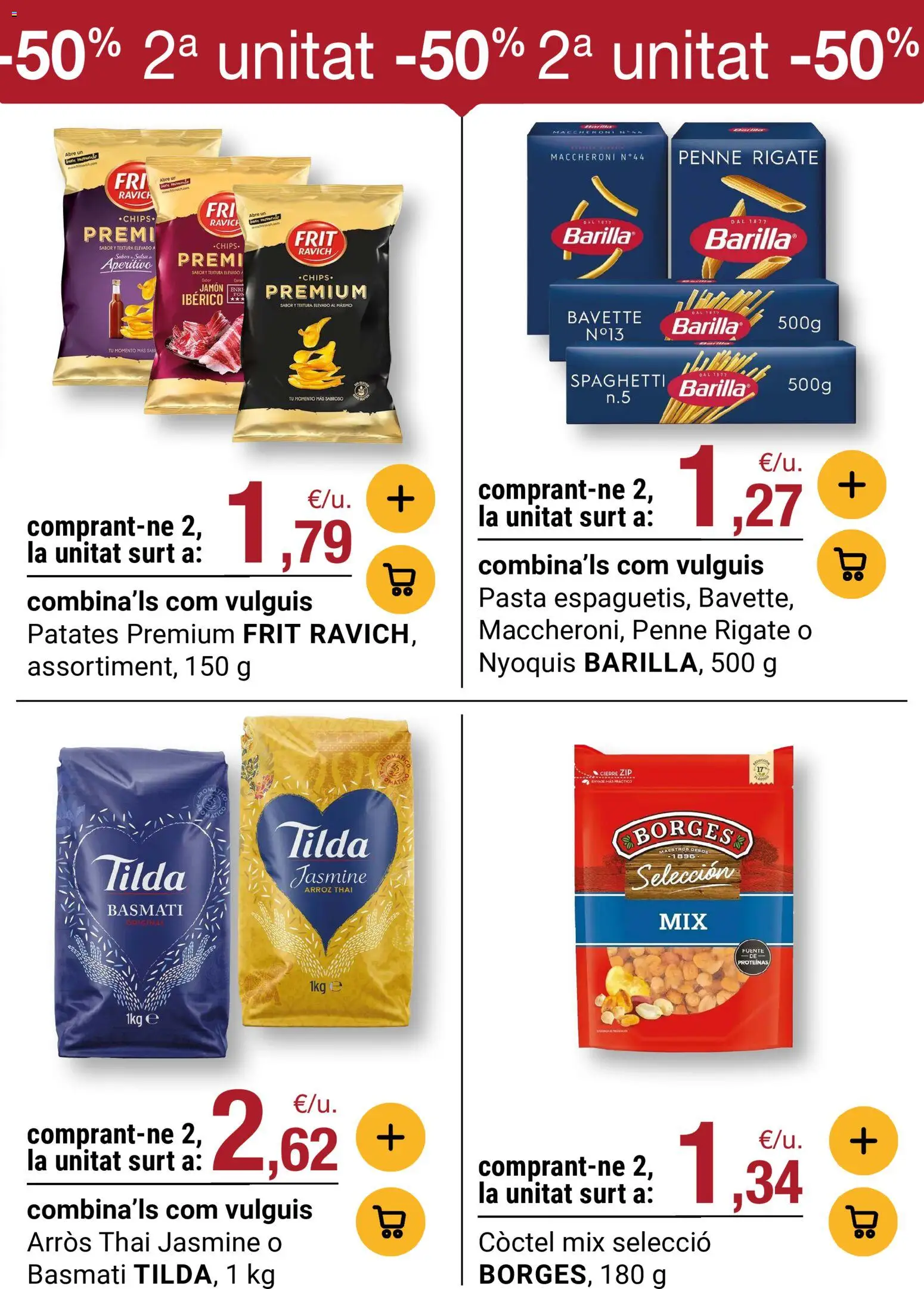 Bonpreu folleto │ válido desde el 08.04.2026 | Página: 9 | Productos: Jamón, Arroz, Pasta