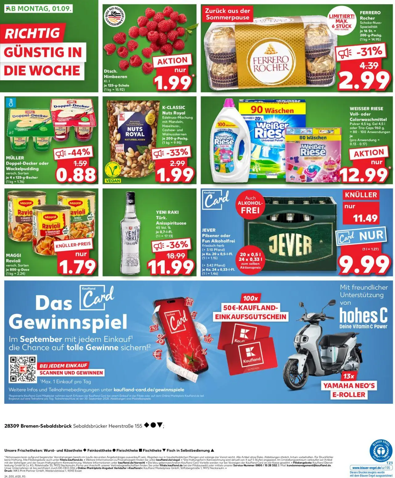Kaufland prospekt Bremen	 - gültig ab dem 28.08.2025 | Seite: 24 | Produkte: Maggi, Pudding, Fisch, Wurst
