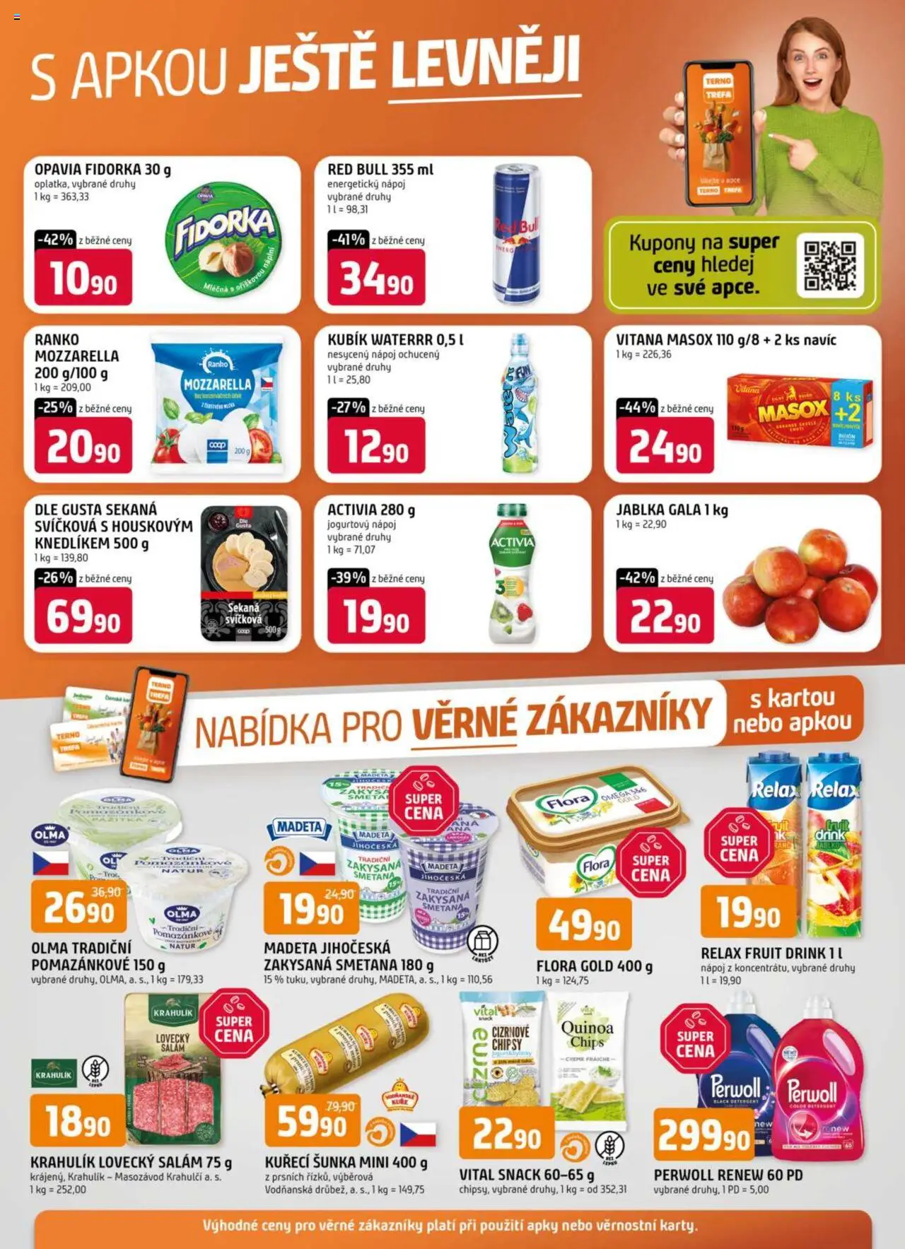Trefa leták od 17.09.2025 | Strana: 12 | Produkty: Šunka, Kuřecí šunka, Perwoll, Flora