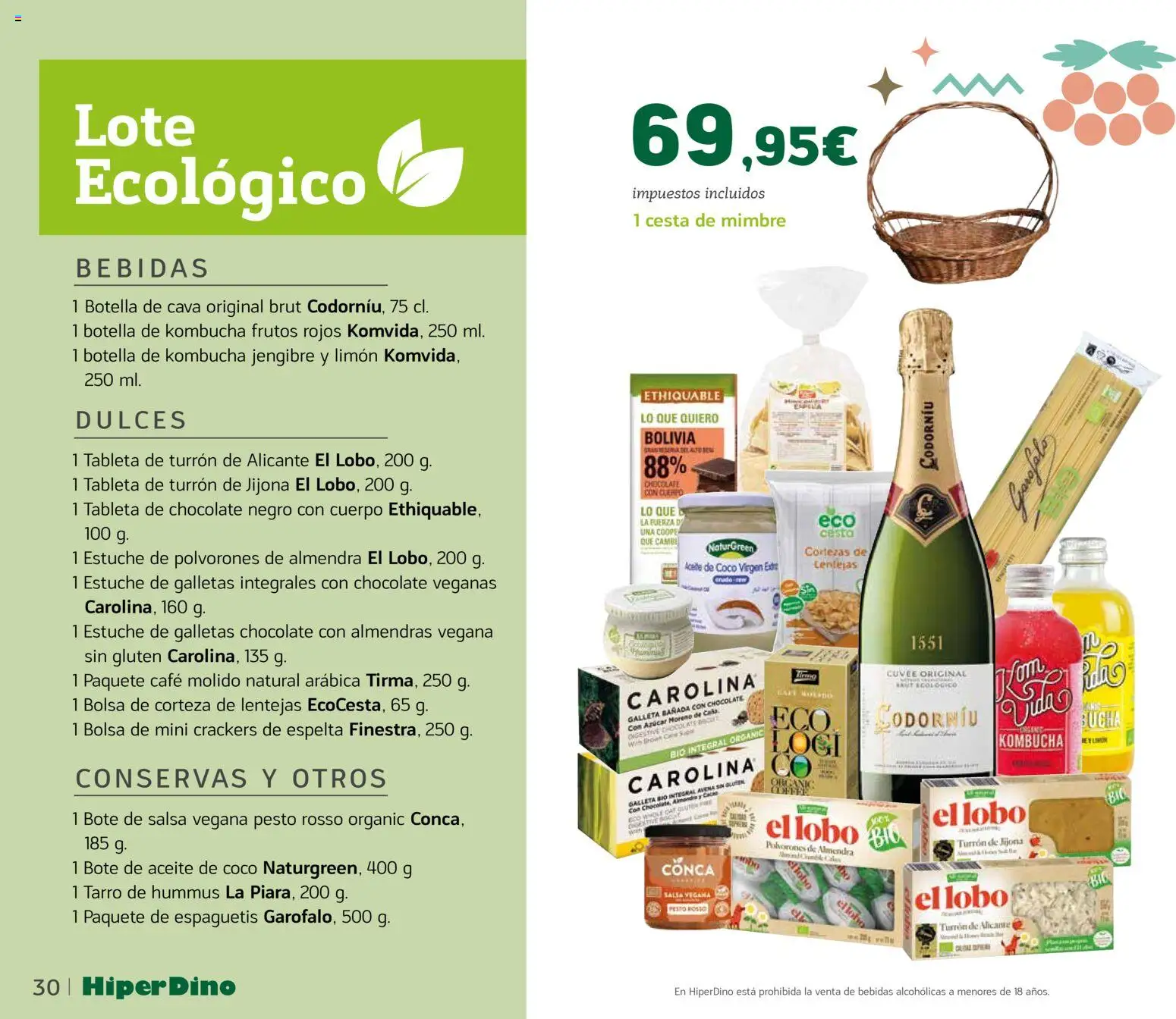 HiperDino - Catálogo Lotes y Cestas │ válido desde el 10.11.2025 | Página: 30 | Productos: Aceite, Café molido, Tableta, Galletas