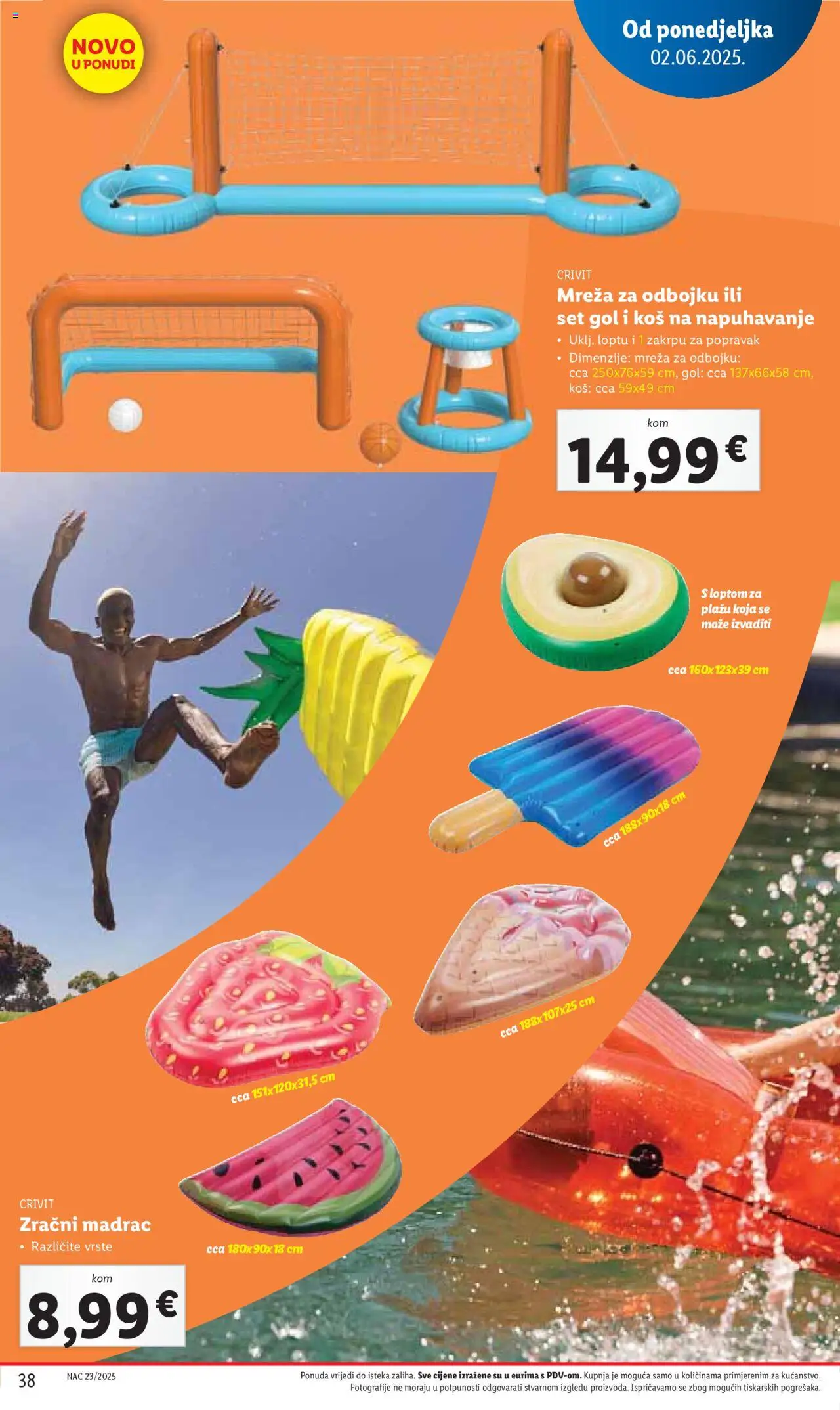 Lidl katalog | vrijedi od 02.06.2025 | Stranica: 38 | Proizvodi: Madrac