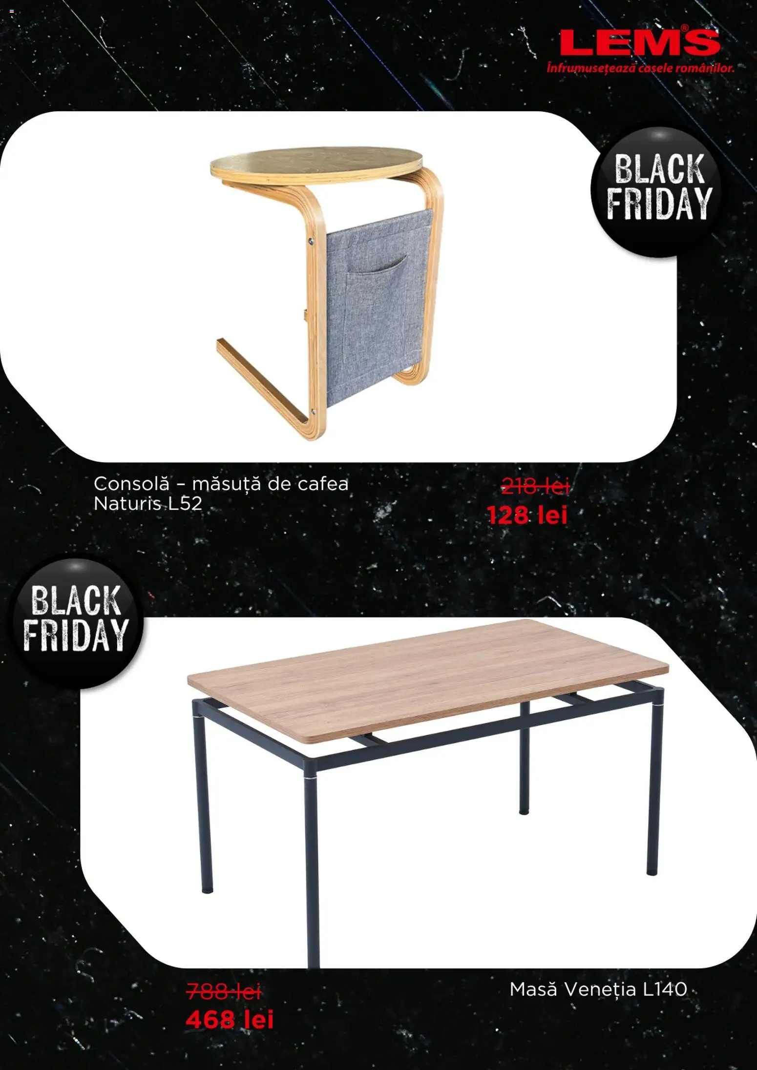 Noul catalog Lem’s – valabil de la 05.11.2025 | Pagină: 4 | Produse: Masă, Măsuță de cafea, Cafea
