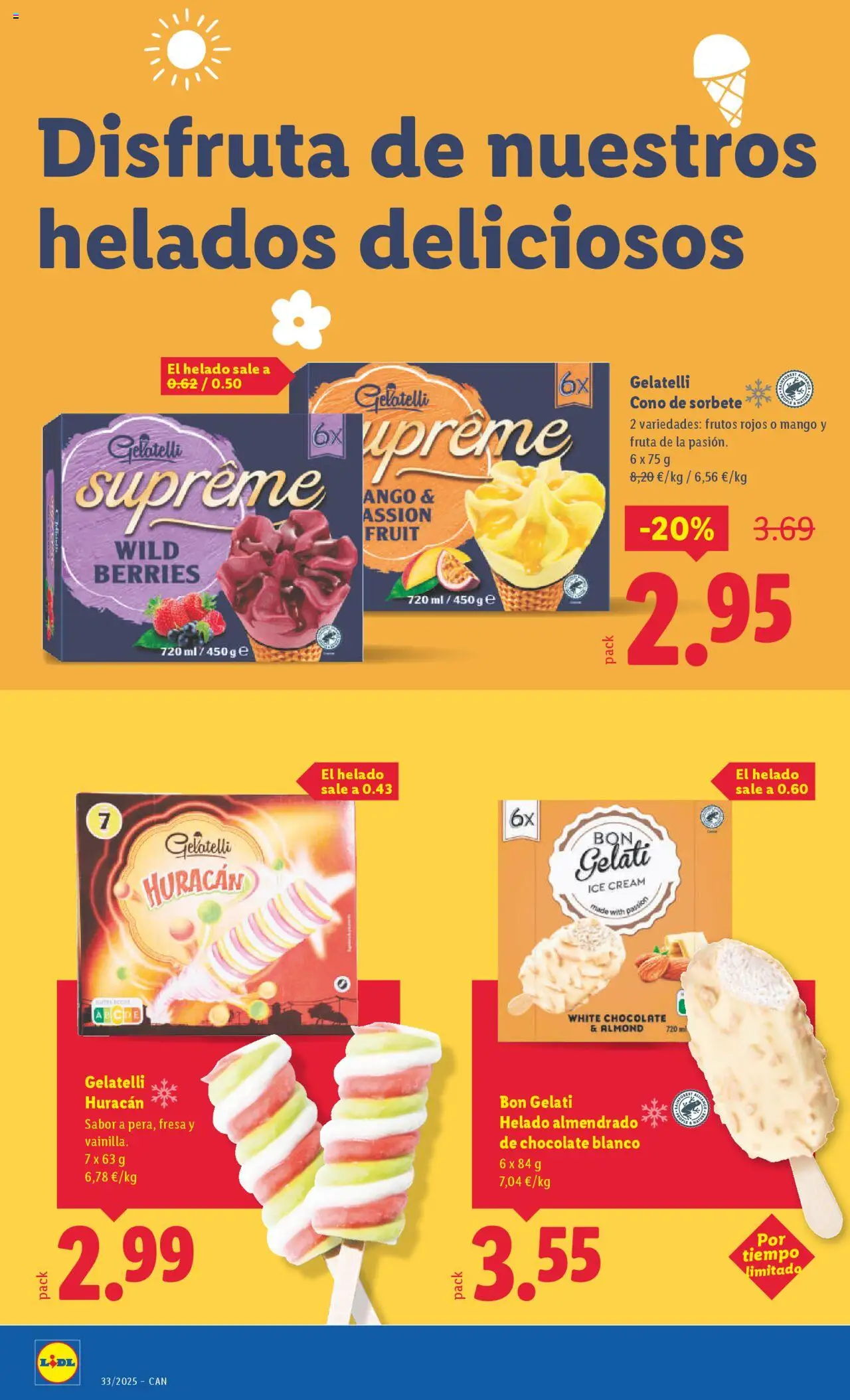 Lidl - Canarias  │ válido desde el 11.08.2025 | Página: 24 | Productos: Chocolate, Helado, Ρούτερ