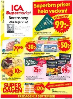 ICA Supermarket - Borensberg - Förhandsvisning av reklamblad från butik ICA Supermarket aktuell från 15.09.2025