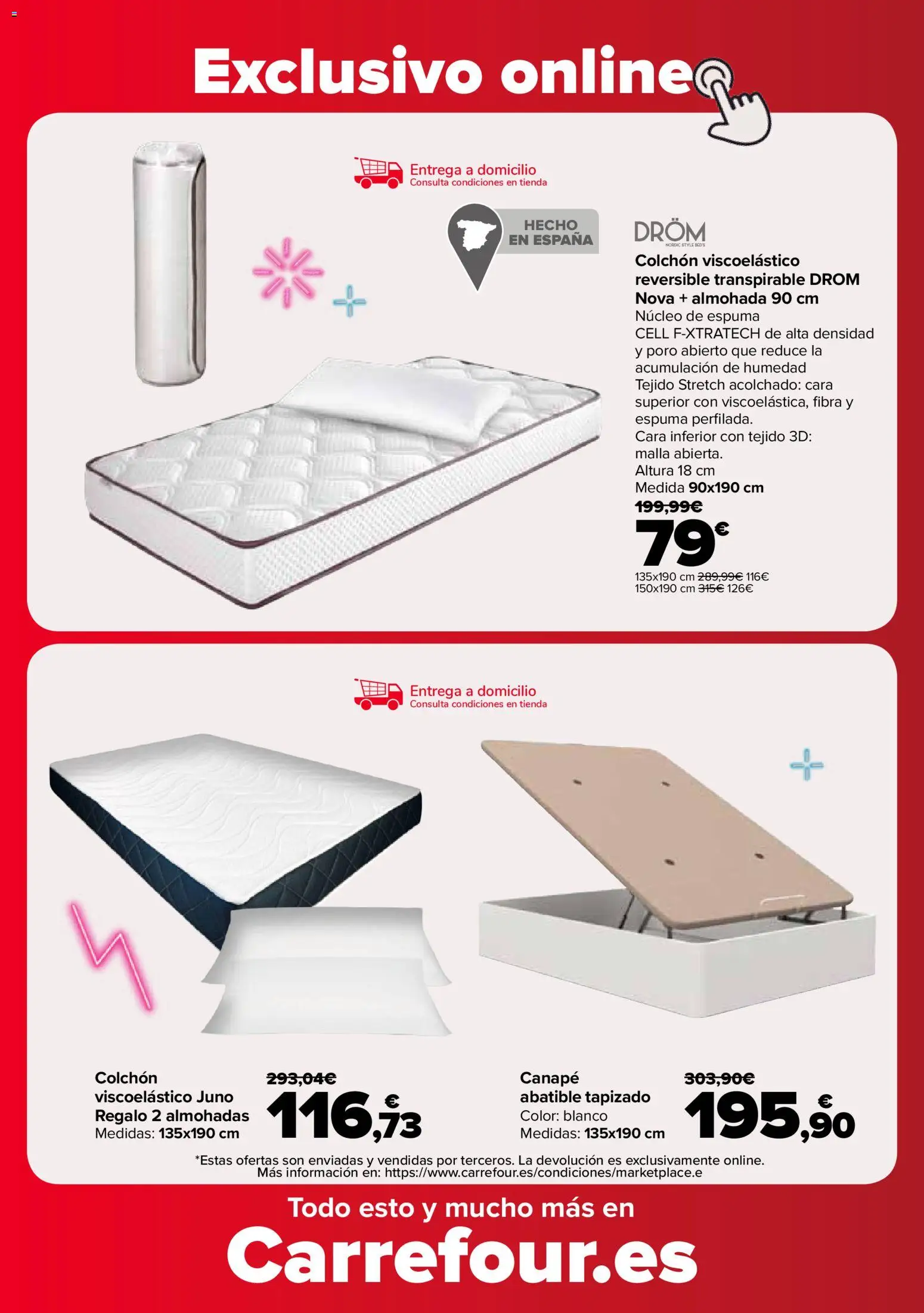 Carrefour Colchones │ válido desde el 25.02.2026 | Página: 10 | Productos: Colchon, Almohada