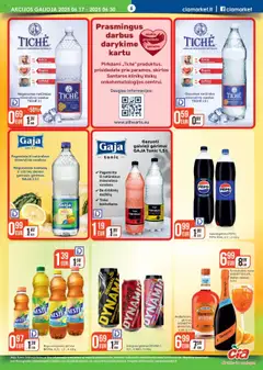 ČIA MARKET leidinys│galioja nuo 17.06.2025 | Puslapis: 6 | Prekių: Gaivusis gėrimas, Tonikas, Nealkoholinis vynas, Vynas