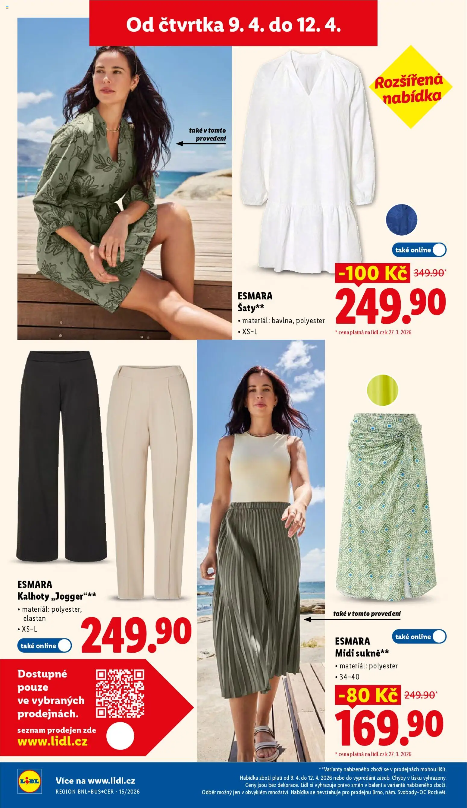 Lidl leták od 09.04.2026 | Strana: 40 | Produkty: Šaty, Sukně, Kalhoty, Pants