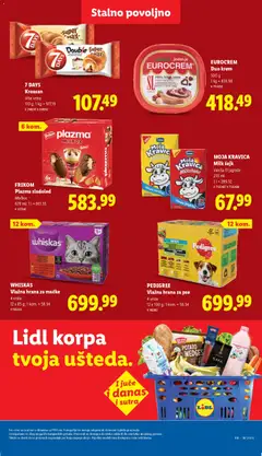 Lidl katalog - pregled Lidl kataloga - važi od 30.04.2026 | Strana: 49 | Proizvode: Pedigree, Plazma, Hrana za mačke, Whiskas