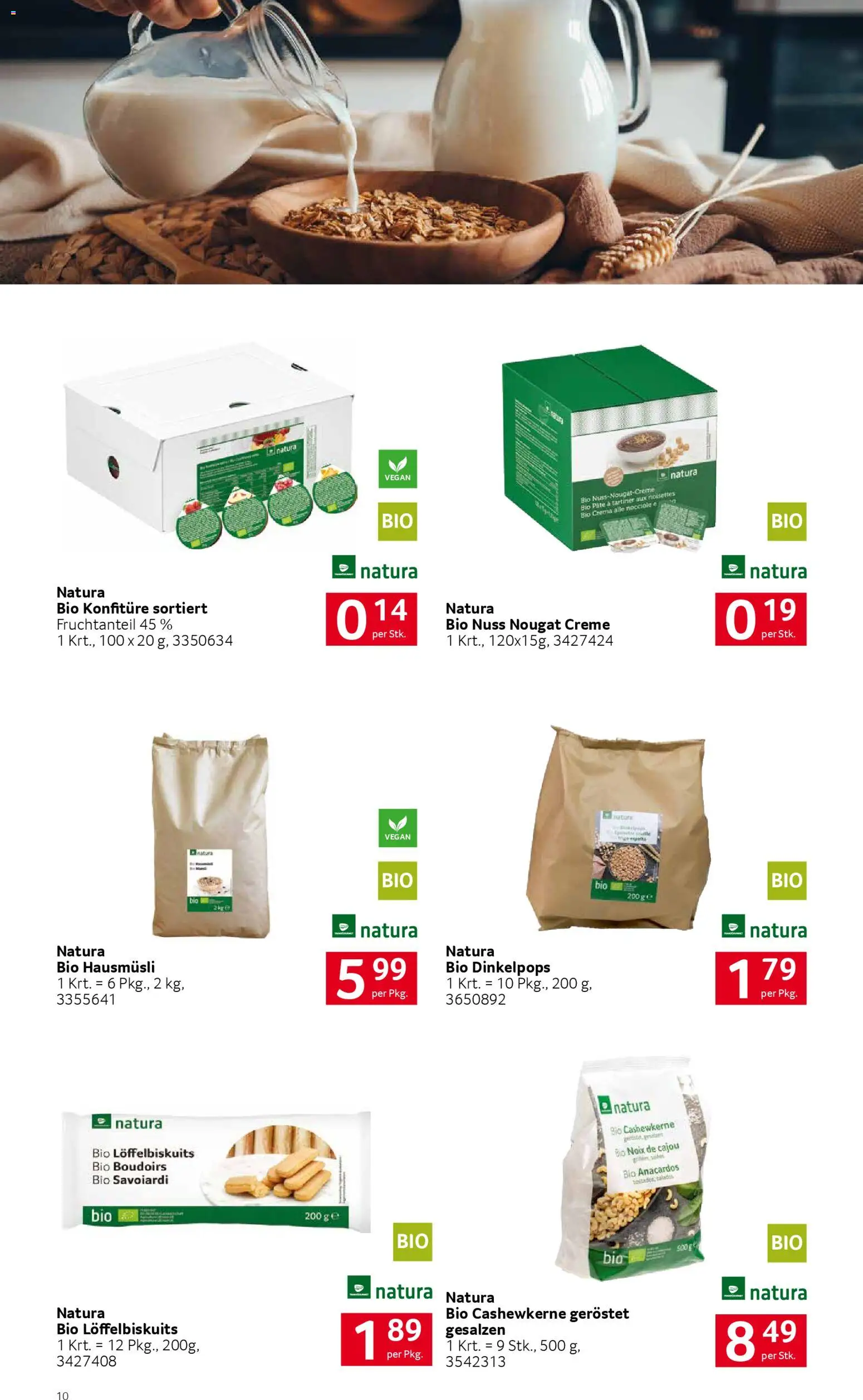 Transgourmet Natürlich nachhaltige Vielfalt gültig ab 25.01.2026 | Seite: 10 | Produkte: Creme