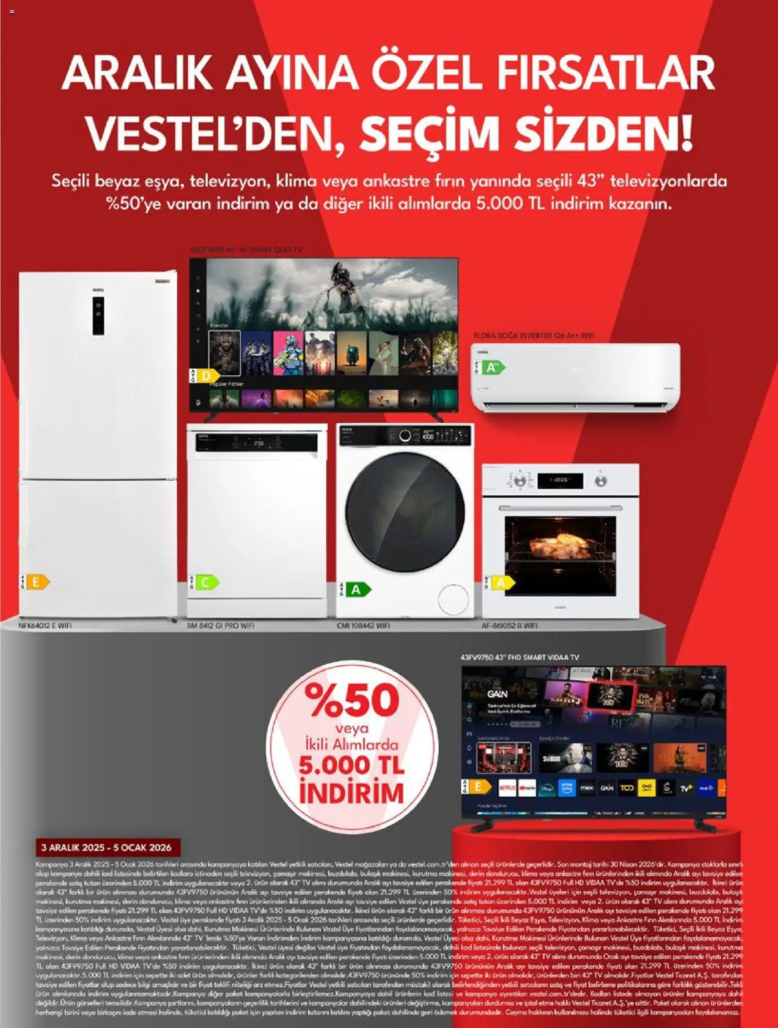 Vestel Tüketici Elektroniği - 03.12.2025 tarihinden itibaren geçerlidir | Sayfa: 12