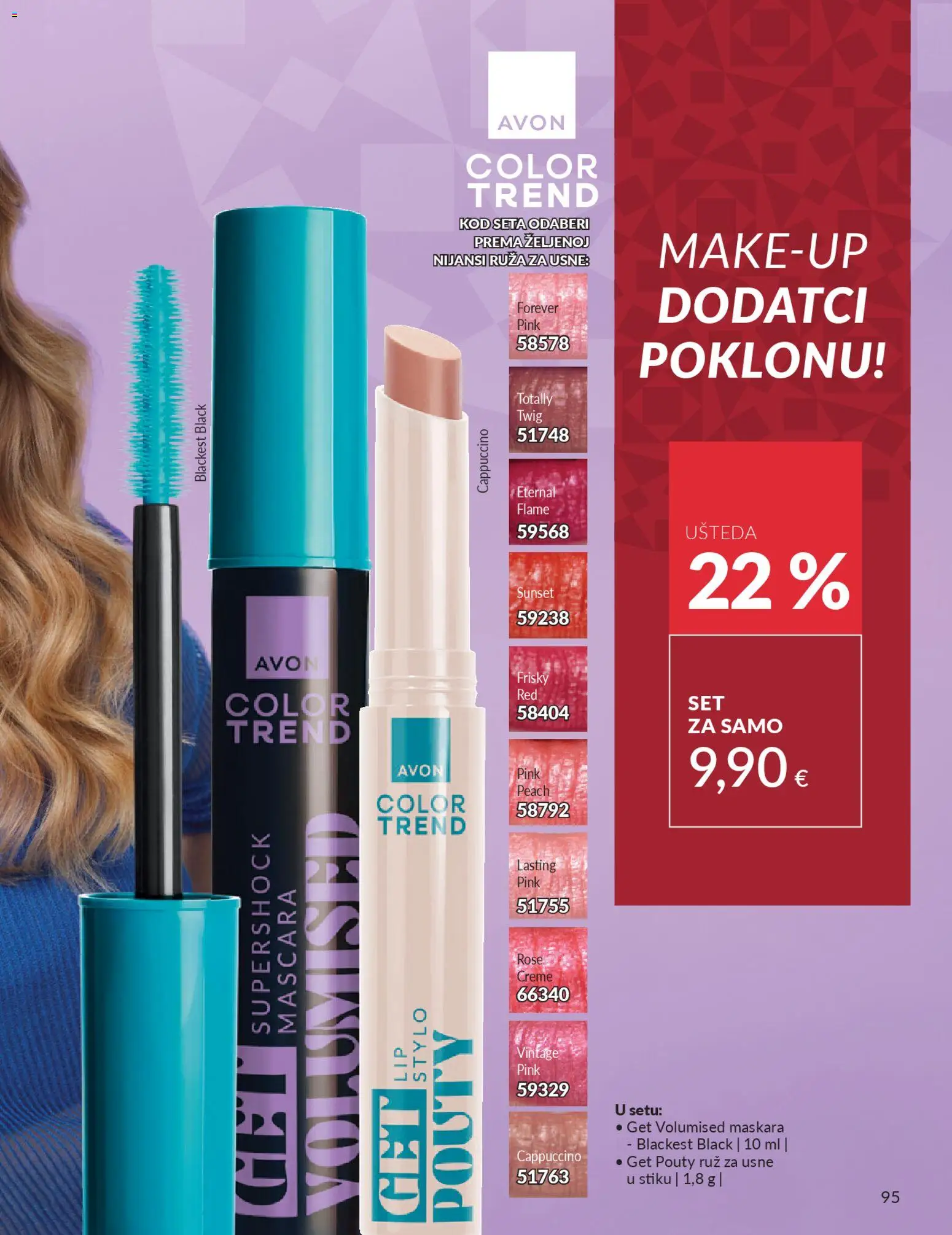 Avon katalog | vrijedi od 01.12.2025 | Stranica: 99 | Proizvodi: Maskara, Ruž, Cappuccino