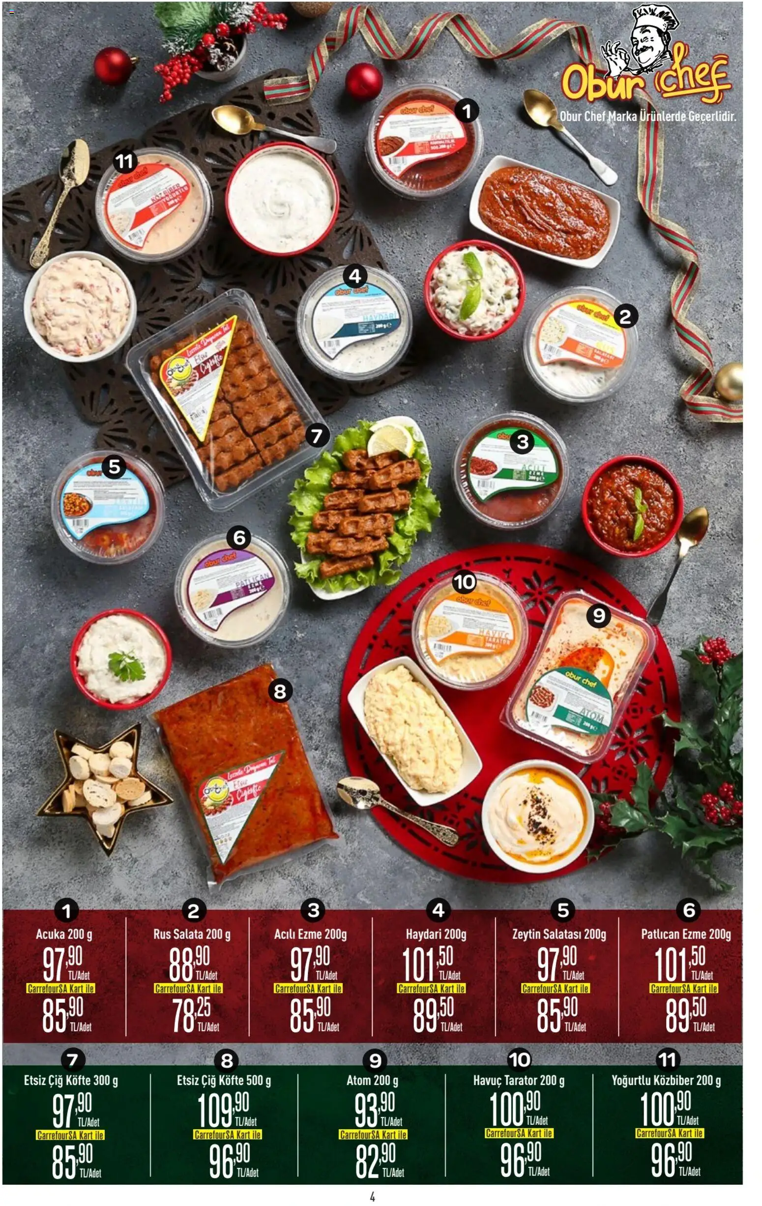 CarrefourSA Katalog - 18.12.2025 tarihinden itibaren geçerlidir | Sayfa: 4 | Ürünler: Havuç, Salata, Patlıcan, Zeytin