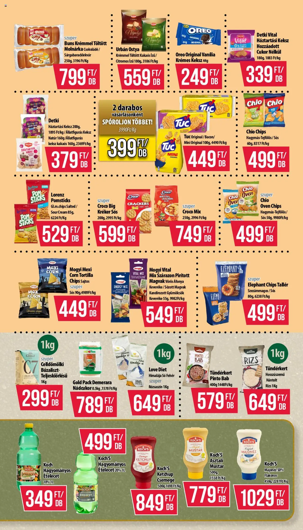 COOP akciós ujság - amely érvényes a következő dátumtól: 14.08.2025 | Oldal: 6 | Termékek: Nádcukor, Bacon, Mustár, Majonéz