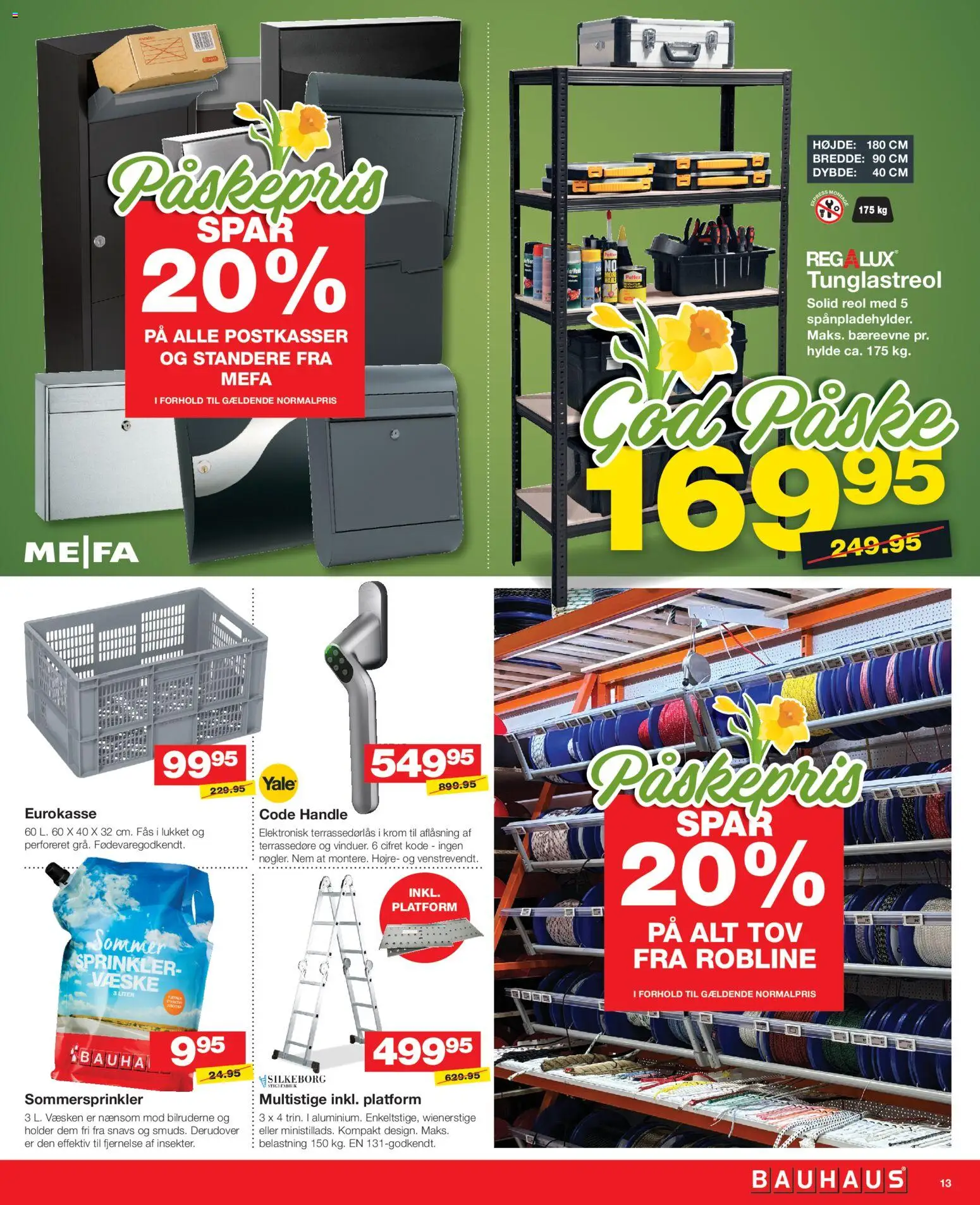 Bauhaus tilbudsavis – gyldig fra 02.04.2026 | Side: 13 | Produkter: Hylde