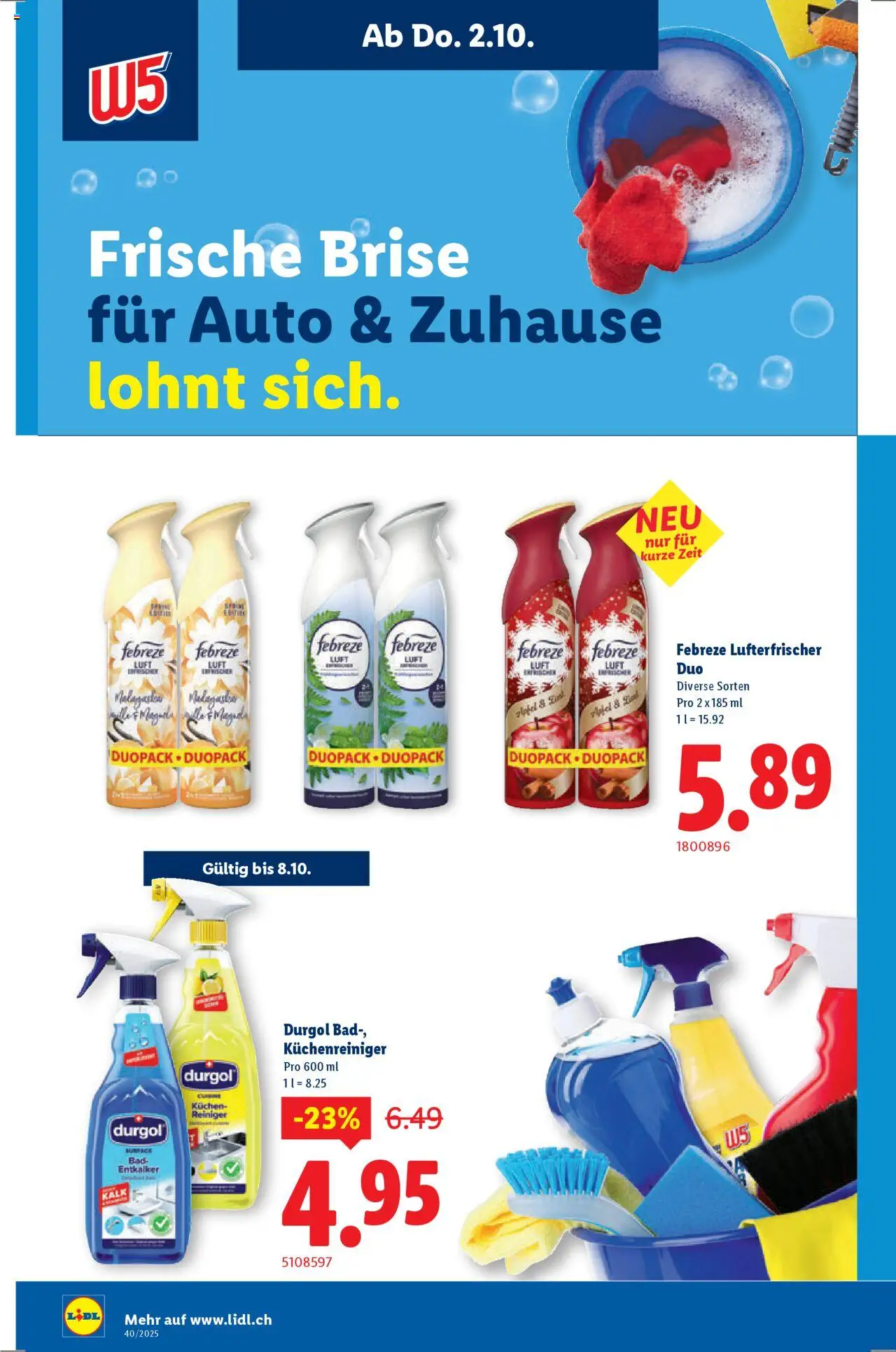 Lidl Aktionen – gültig ab 02.10.2025 | Seite: 18 | Produkte: Bad