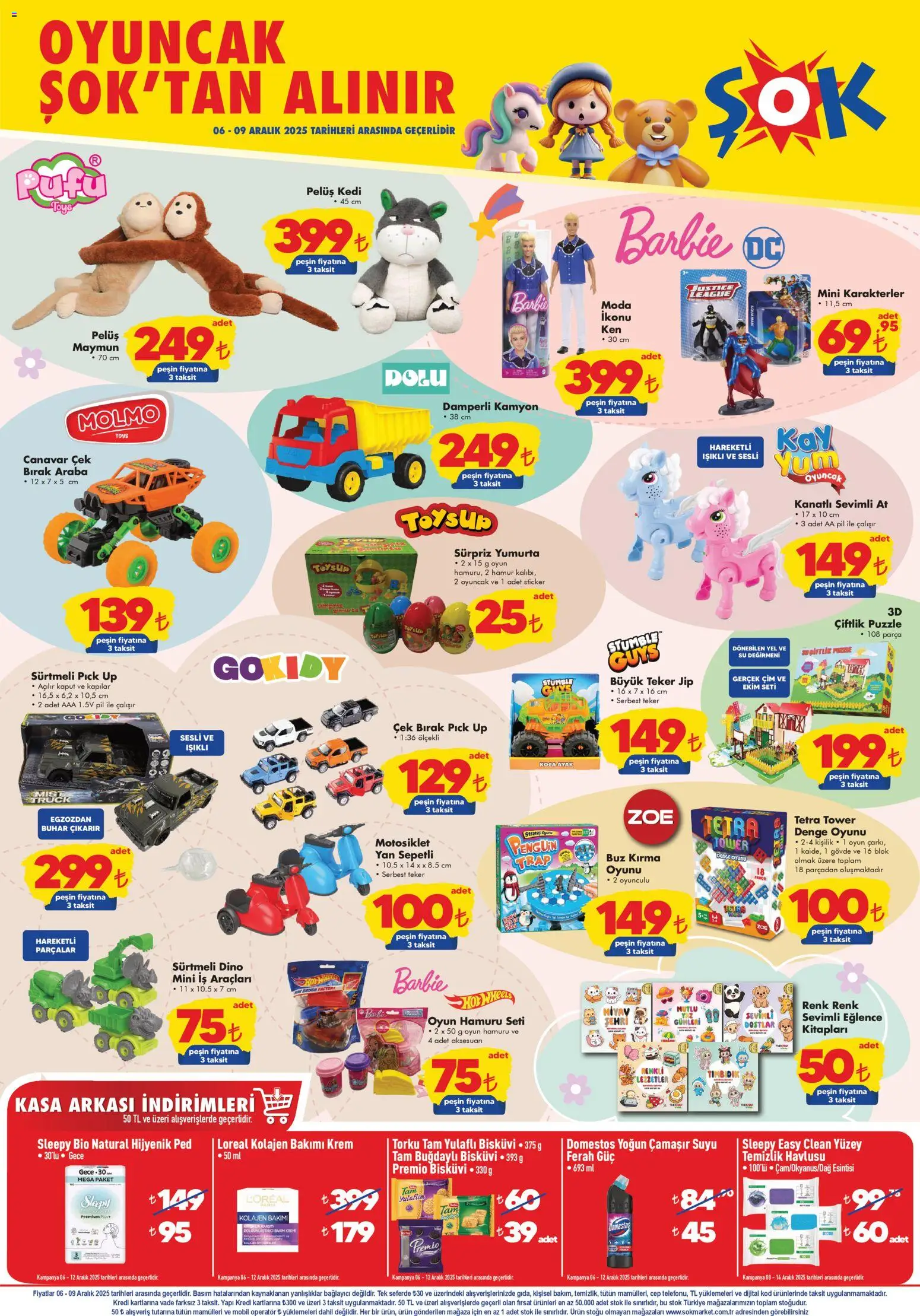 Şok Market Hafta sonu fırsatları - 06.12.2025 tarihinden itibaren geçerlidir | Sayfa: 1 | Ürünler: Krem, Oyun hamuru, Bağlayıcı, Bisküvi