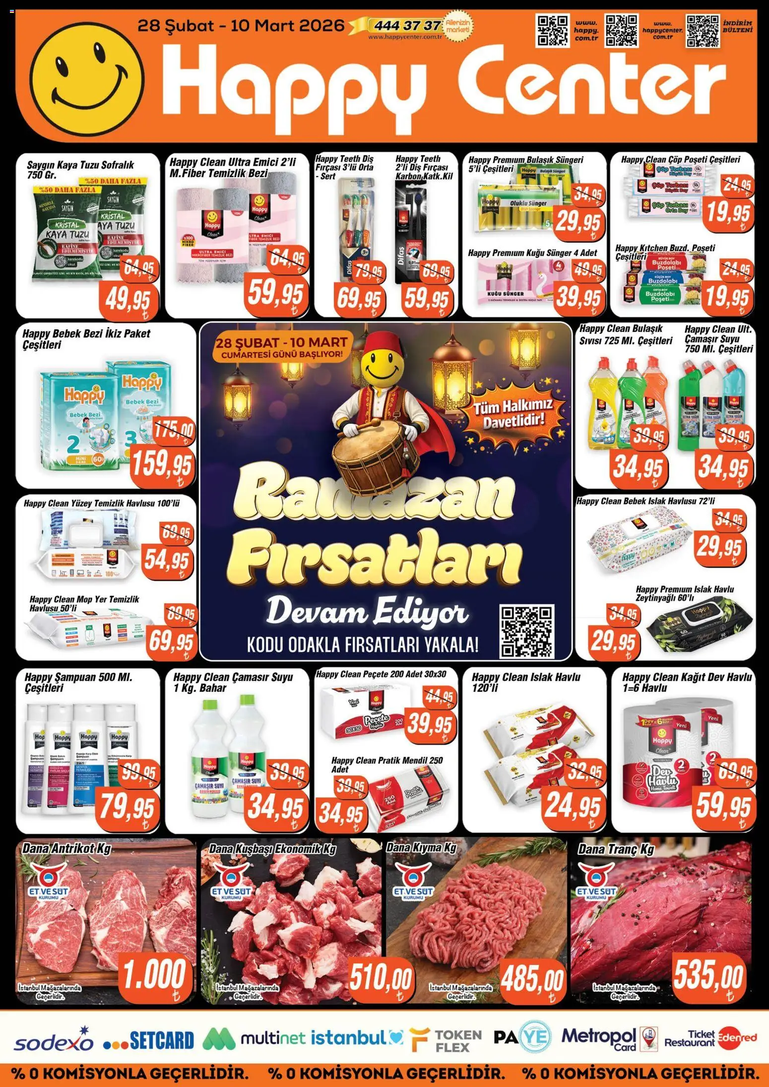 Happy Center Katalog - 28.02.2026 tarihinden itibaren geçerlidir | Sayfa: 2 | Ürünler: Süt, Diş fırçası, Dana kuşbaşı, Buzdolabı