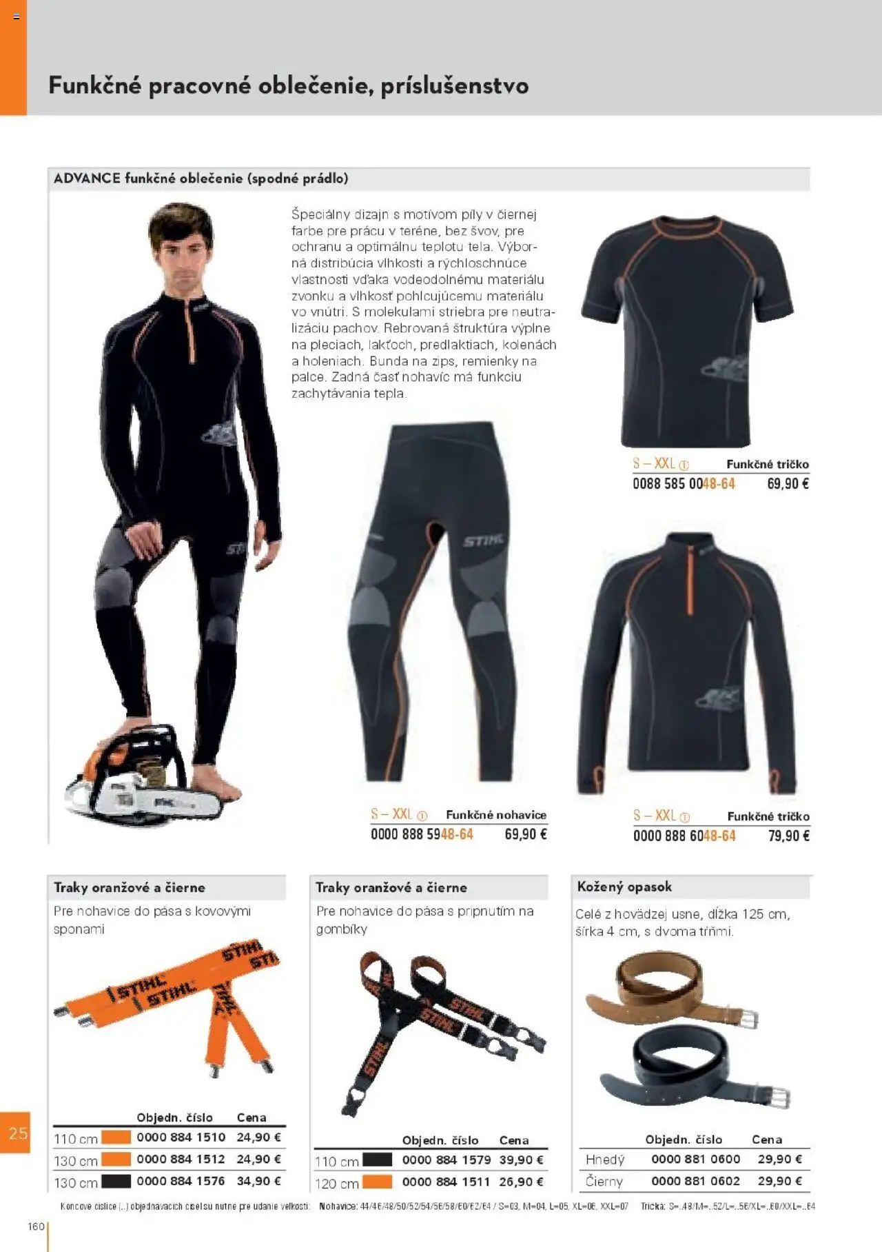 Nové STIHL akcie – leták je platný od 29.09.2025 | Strana: 160 | Produkty: Tričko, Bunda, Nohavice, Opasok