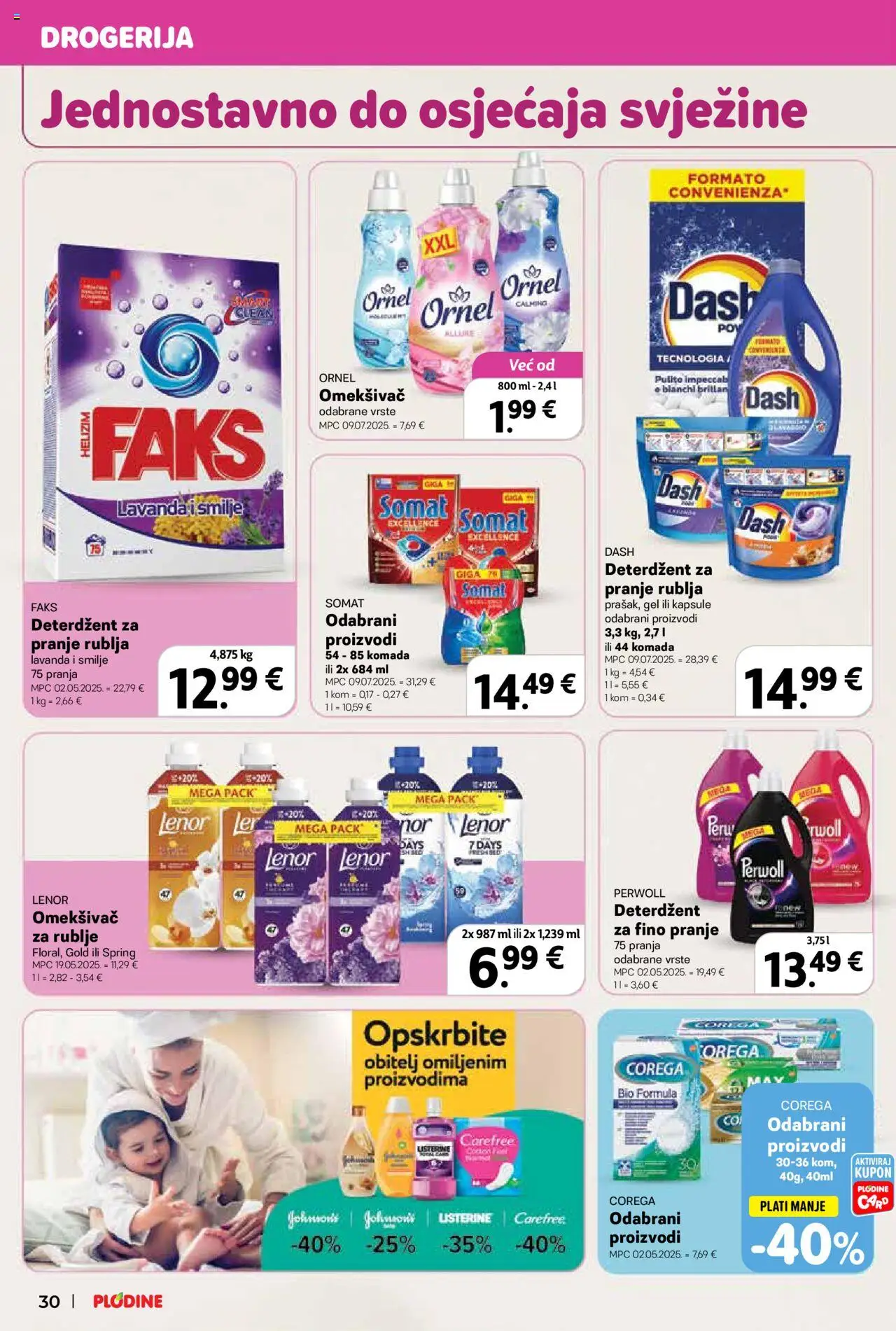 Plodine katalog | vrijedi od 10.09.2025 | Stranica: 30 | Proizvodi: Faks, Omekšivač, Somat, Dash