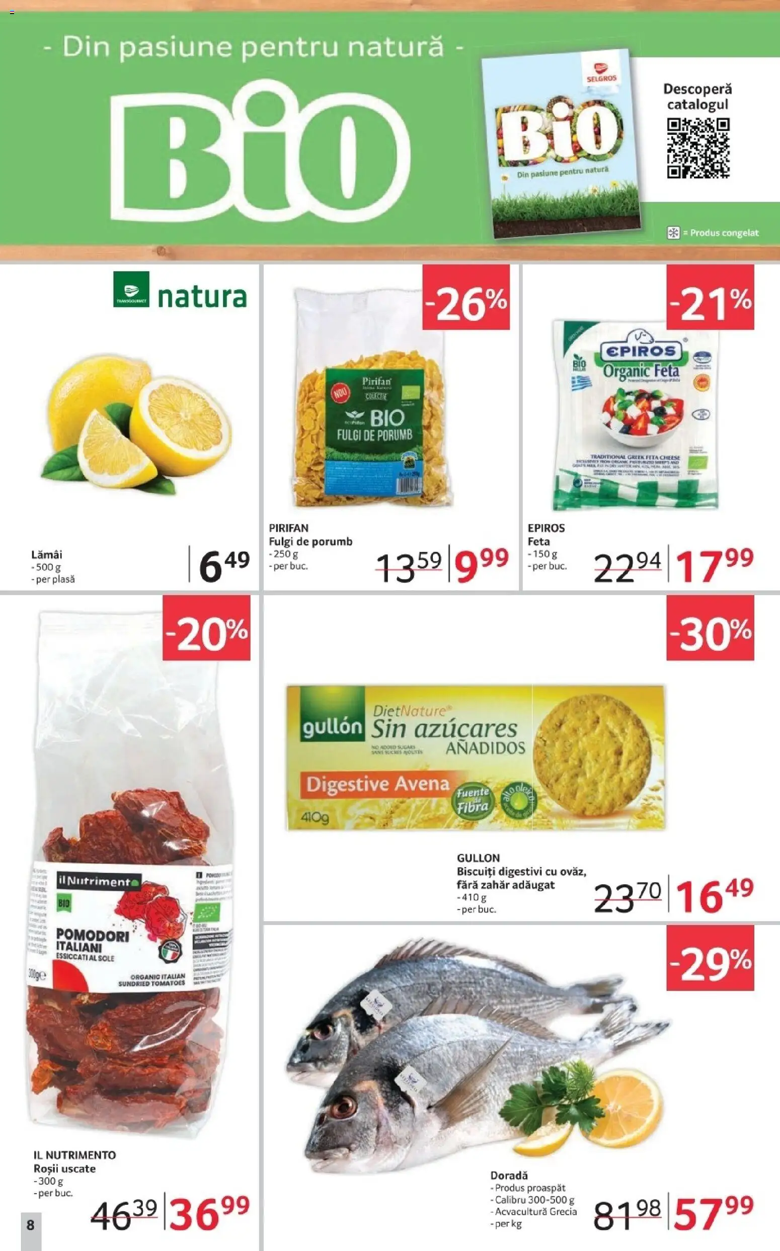 Noul catalog Selgros – valabil de la 02.01.2026 | Pagină: 8 | Produse: Roșii, Biscuiți, Fulgi, Zahăr