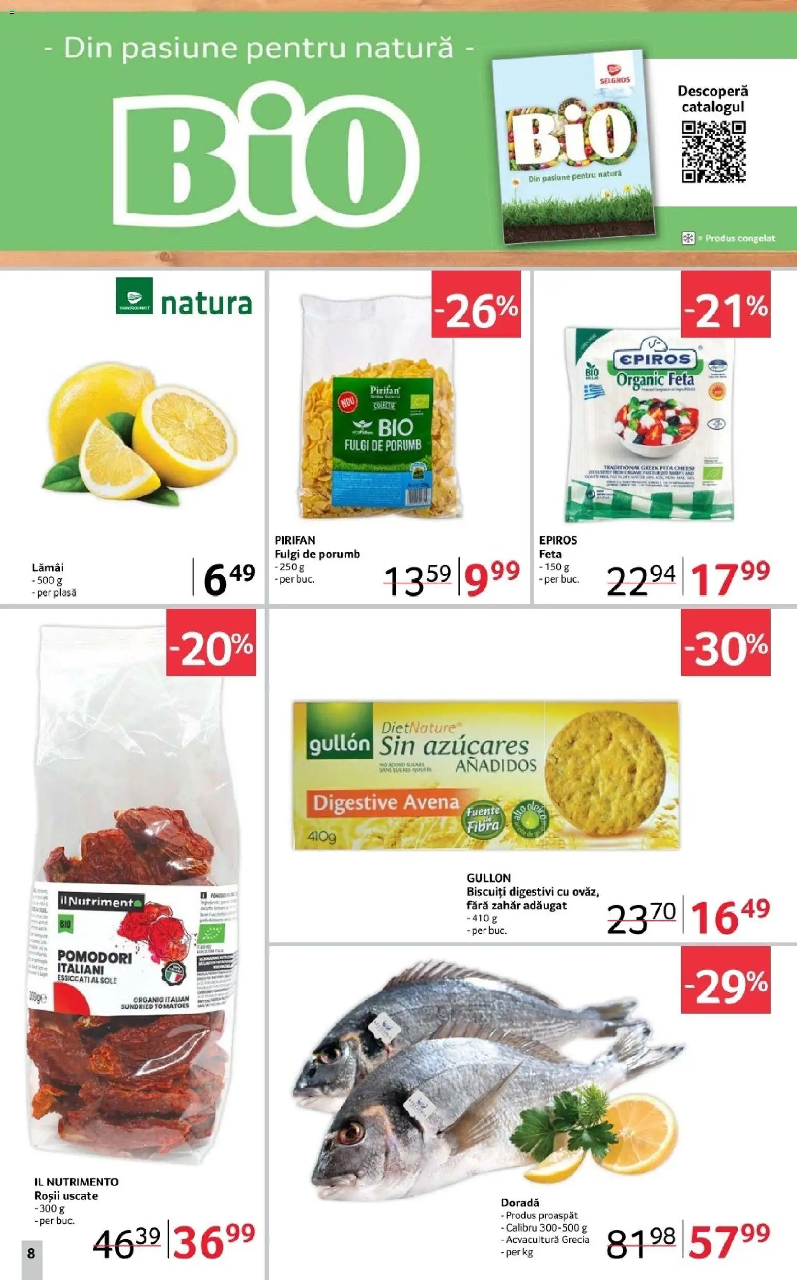 Noul catalog Selgros – valabil de la 02.01.2026 | Pagină: 8 | Produse: Roșii, Biscuiți, Fulgi, Zahăr