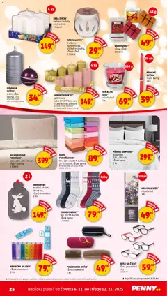 Náhled letáku Penny Market leták - Čtvrtečník od 06.11.2025 | Strana: 25 | Produkty: Termofor, Pouzdro, Svíčka, Barvy