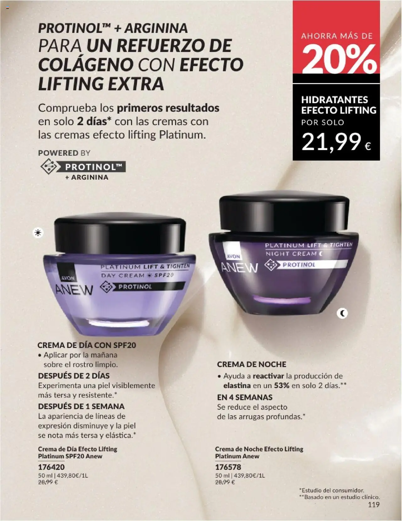 Catálogo AVON campaña 6 │ válido desde el 01.06.2025 | Página: 119 | Productos: Crema, Crema de día, Crema de noche