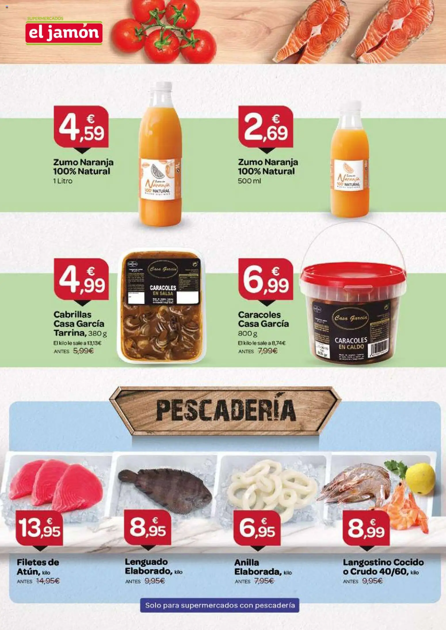 Supermercados El Jamón folleto │ válido desde el 26.02.2026 | Página: 4 | Productos: Jamón, Ροζ πιπέρι, Langostino