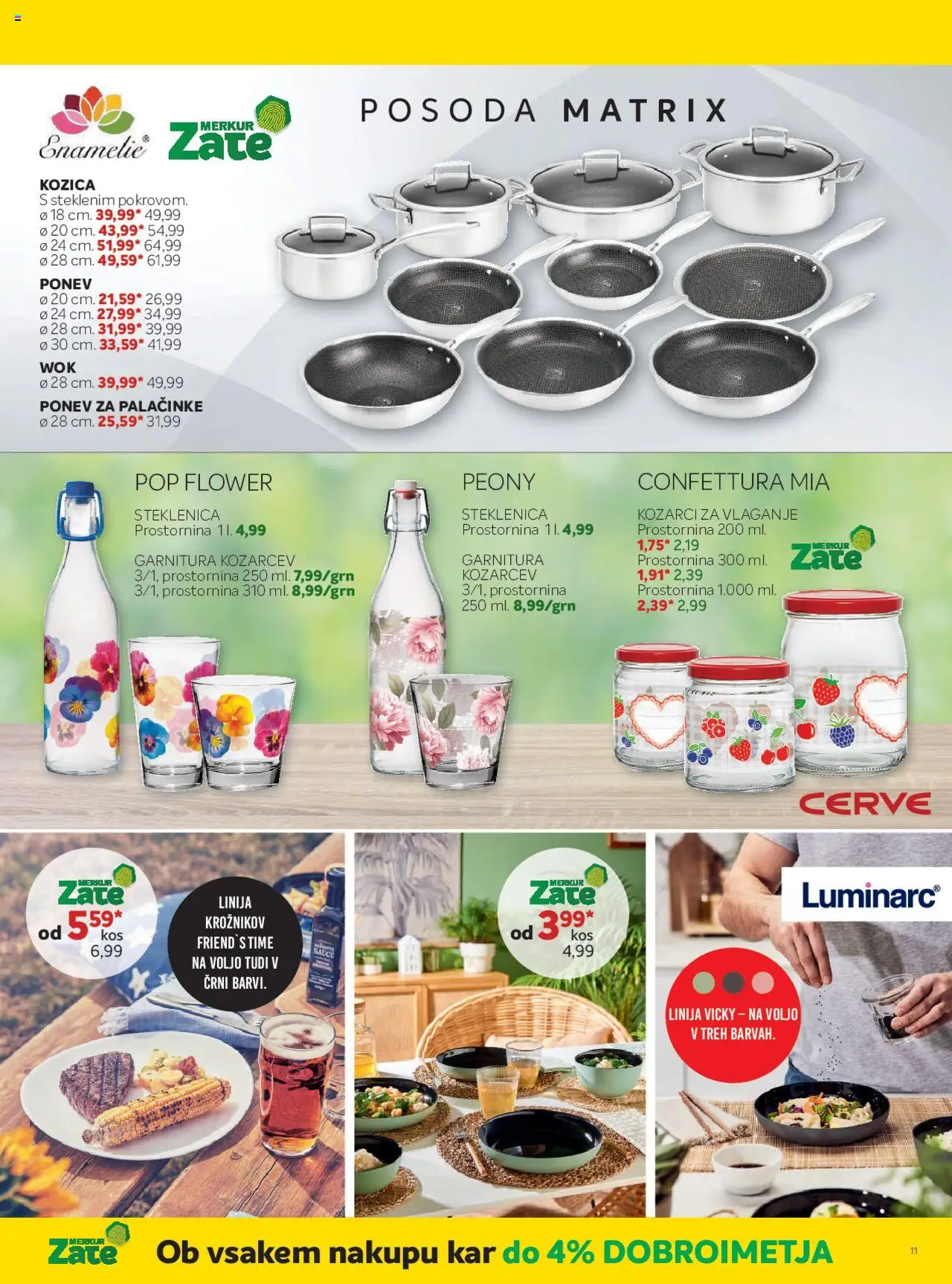 Merkur katalog │ velja od 06.08.2025 | Stran: 11 | Izdelki: Steklenica, Palačinke