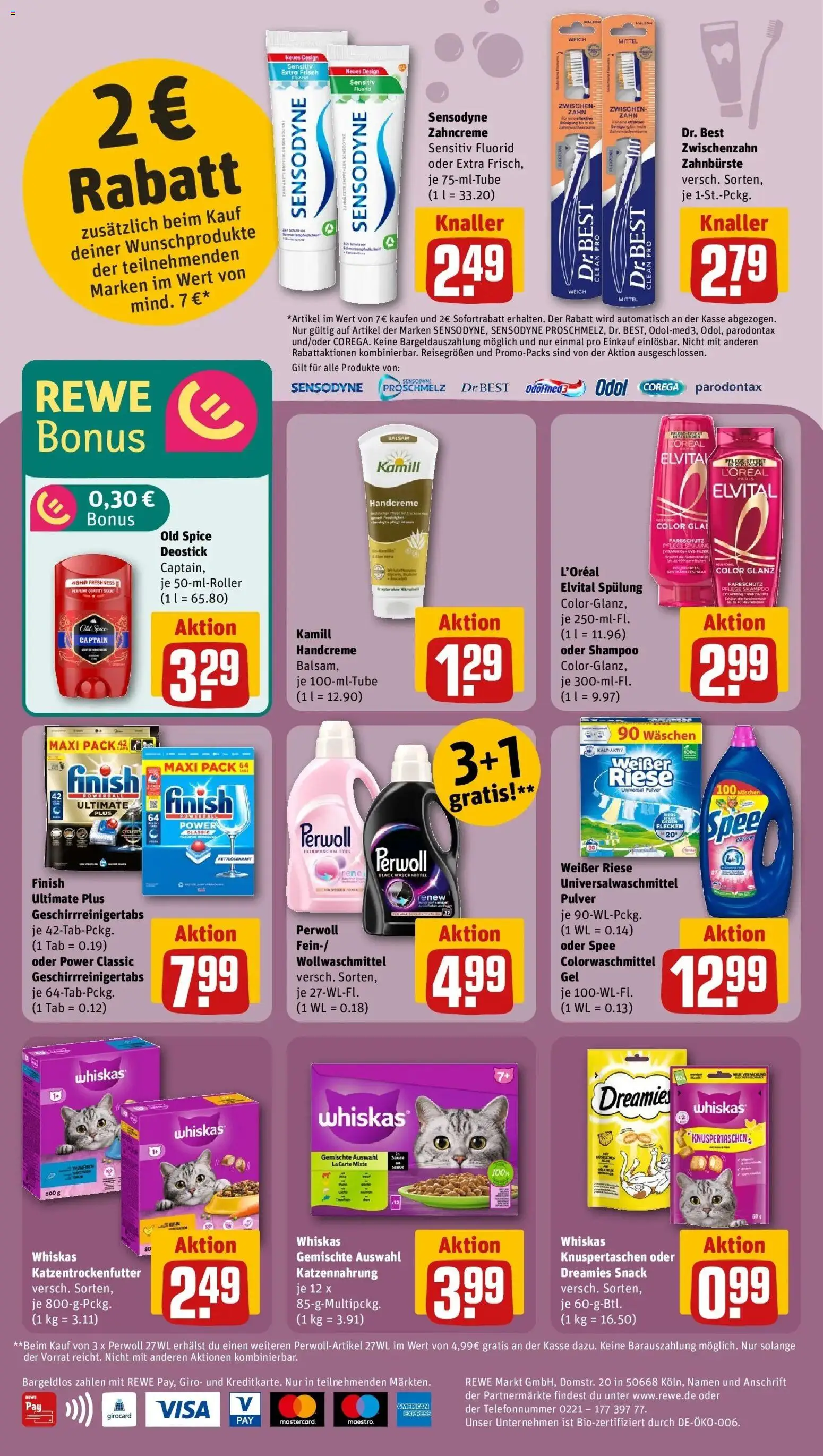 Rewe prospekt Echzell / Gettenau	 – gültig ab 09.02.2026 | Seite: 32 | Produkte: Shampoo, Spülung, Deodorant, Spee