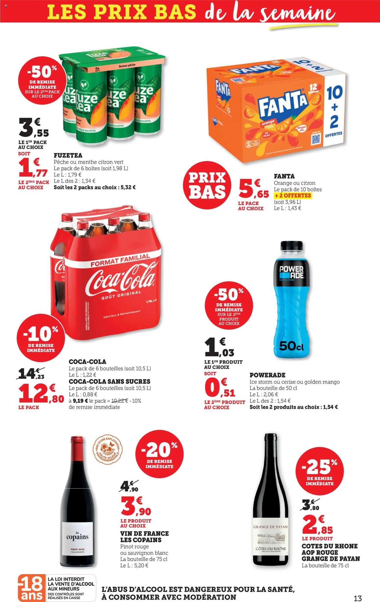 {H1} | Page: 13 | Produits: Citron, Citron vert, Pêche, Vin