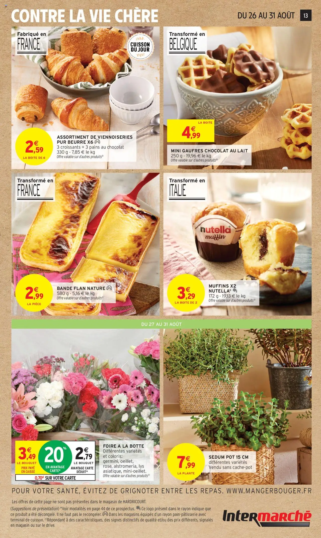  | Page: 13 | Produits: Viennoiseries, Nutella, Lait, Beurre