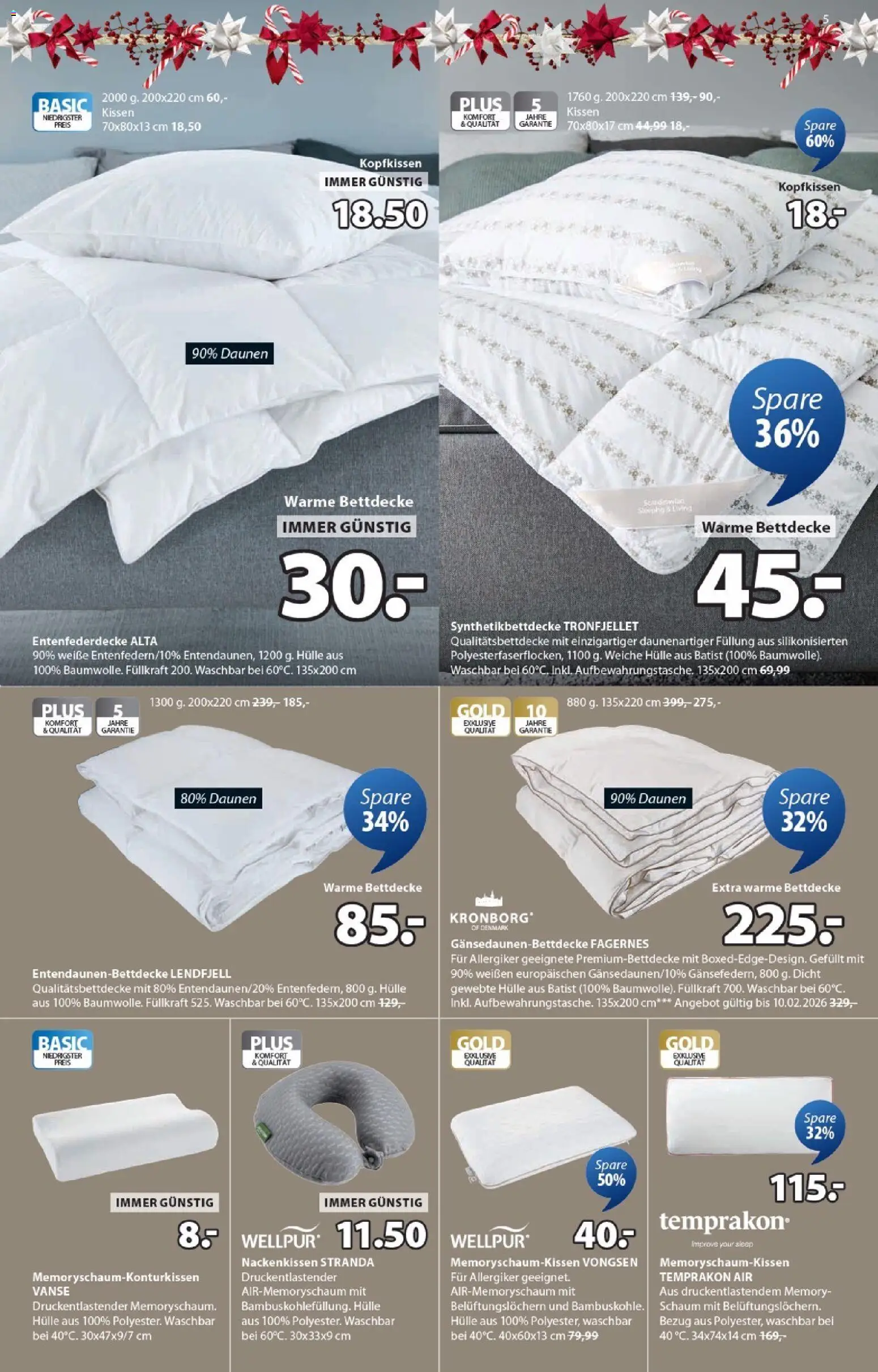 JYSK Angebote gültig ab 01.12.2025 | Seite: 5 | Produkte: Hülle, Kissen