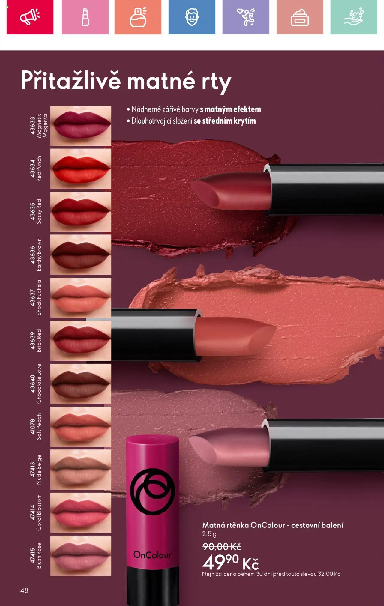 Oriflame katalog č.08/2025 od 25.05.2025 | Strana: 48 | Produkty: Barvy, Rtěnka