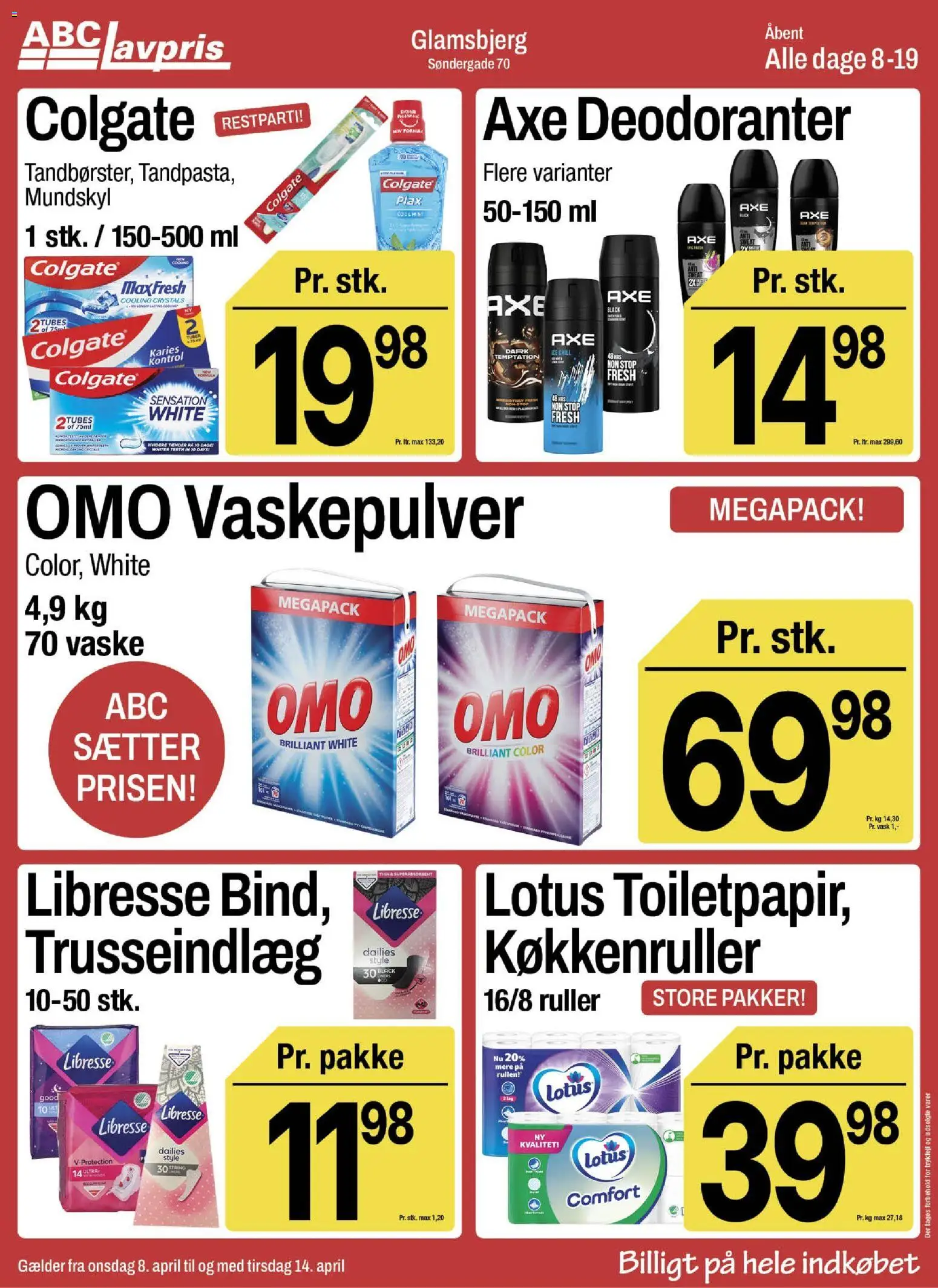 Abc Lavpris tilbudsavis – gyldig fra 08.04.2026 | Side: 11 | Produkter: Mundskyl, Vaskepulver