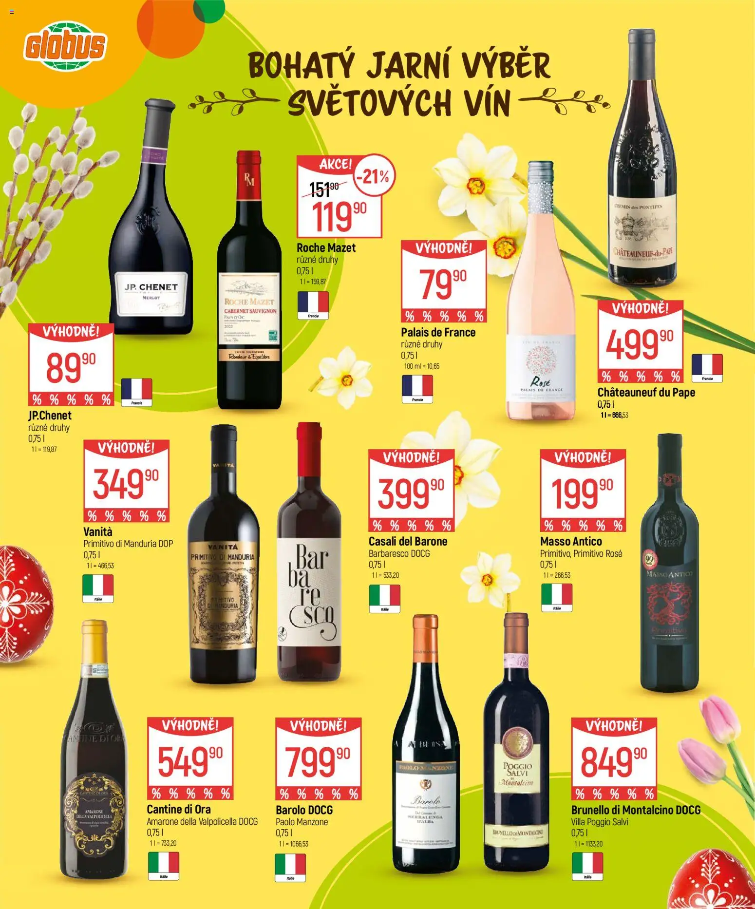 Globus leták - Velikonoce od 04.03.2026 | Strana: 26 | Produkty: Globus, Primitivo Di Manduria, Primitivo, Cabernet Sauvignon