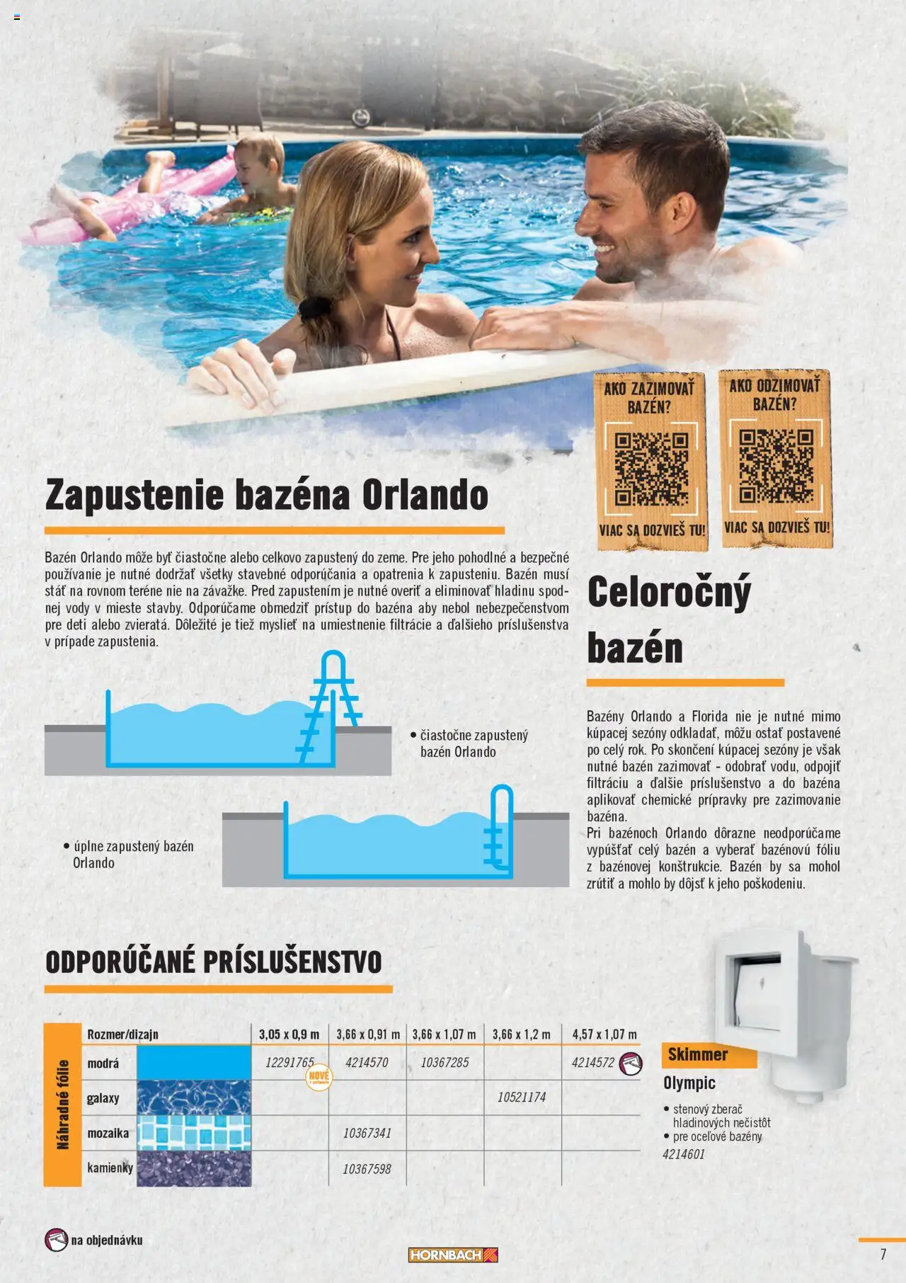 Hornbach bazény │ platný od 22.07.2025 | Strana: 7 | Produkty: Bazény, Bazén